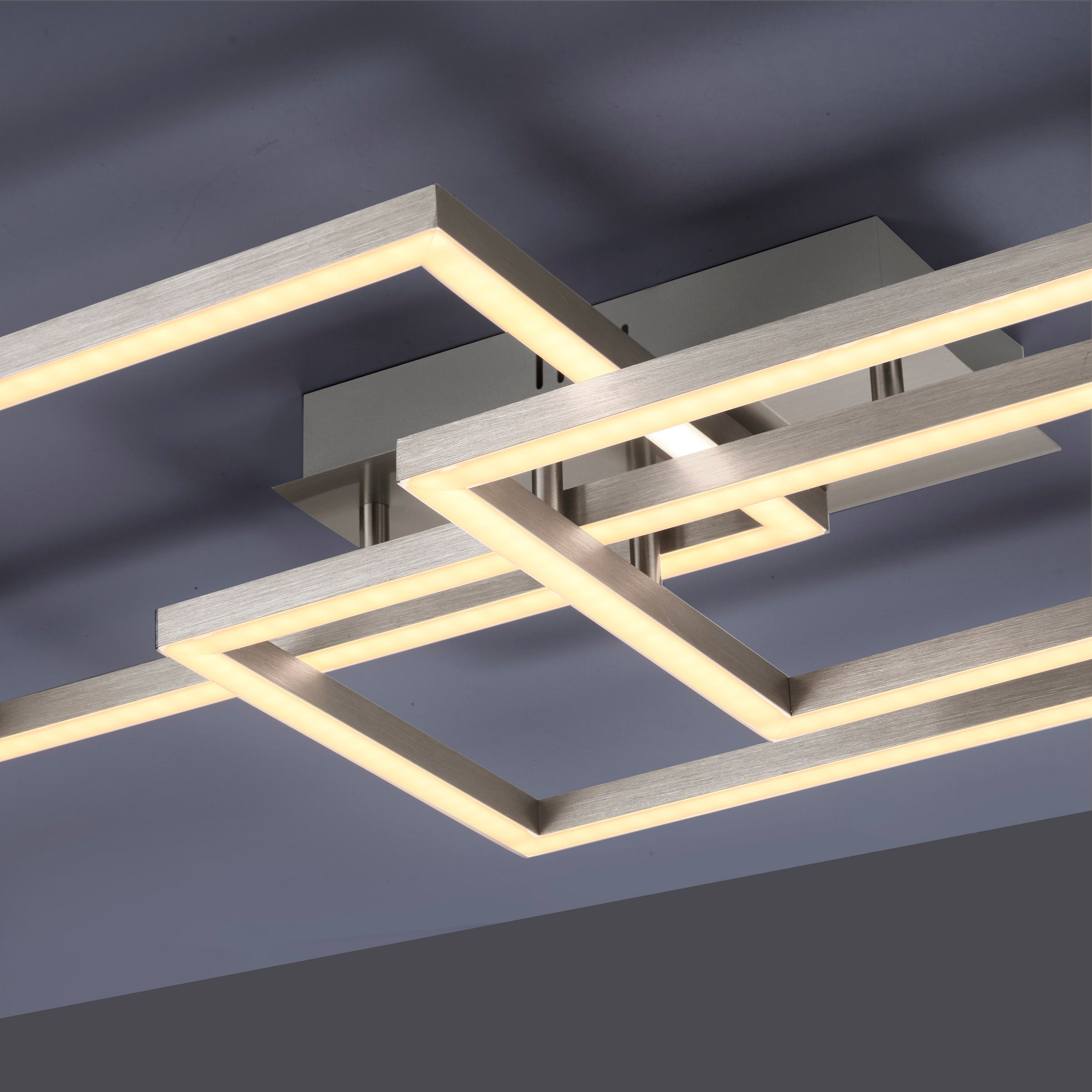 JUST LIGHT Deckenleuchte »Ls-MAXI«, 3 flammig, Leuchtmittel LED-Board | LED fest integriert, RGB+tunable white, Infrarot inkl., Fernbedienung, Smarthome fähig