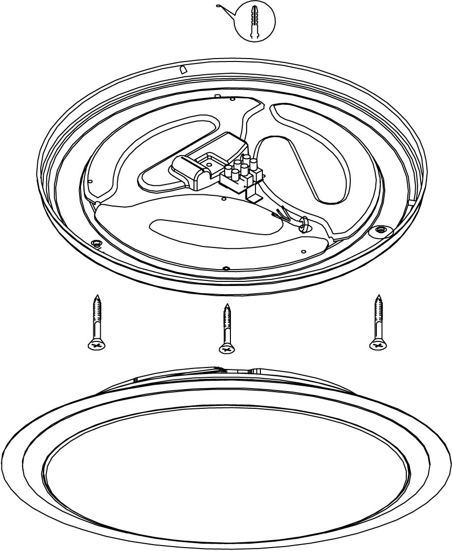 EGLO Deckenleuchte »COMPETA 1« LED-Board 1 Stk. Warmweiß Deckenlampe