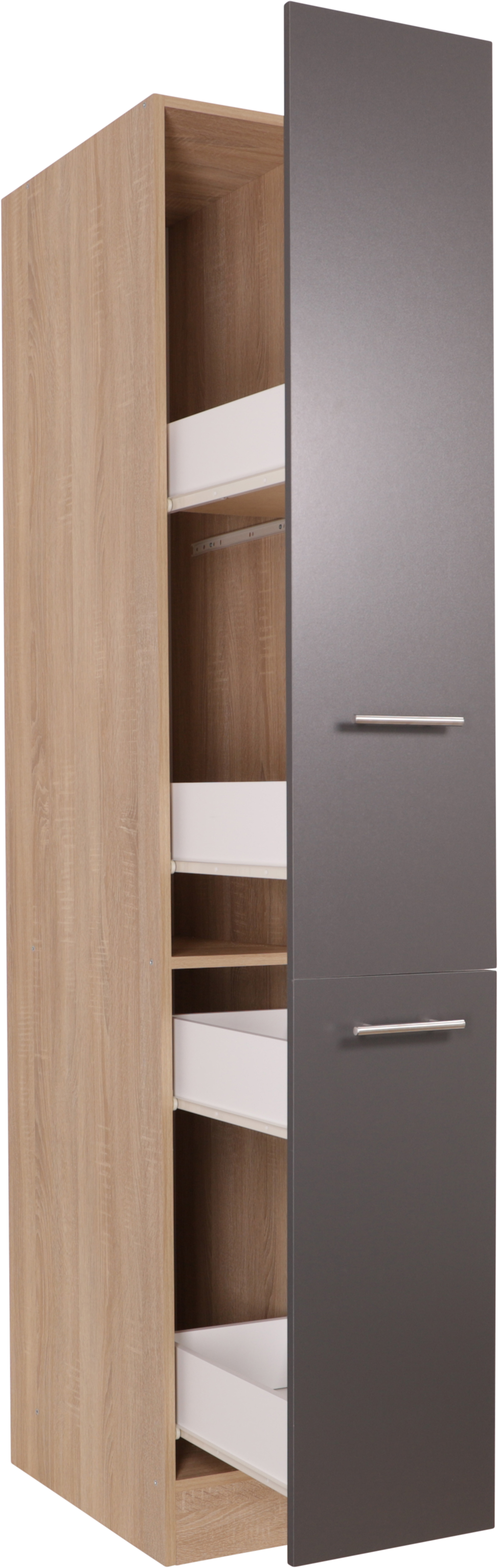 RESPEKTA Apothekerschrank »Merle« Breite 30 cm, Metallstangengriffe, Höhe 200 cm