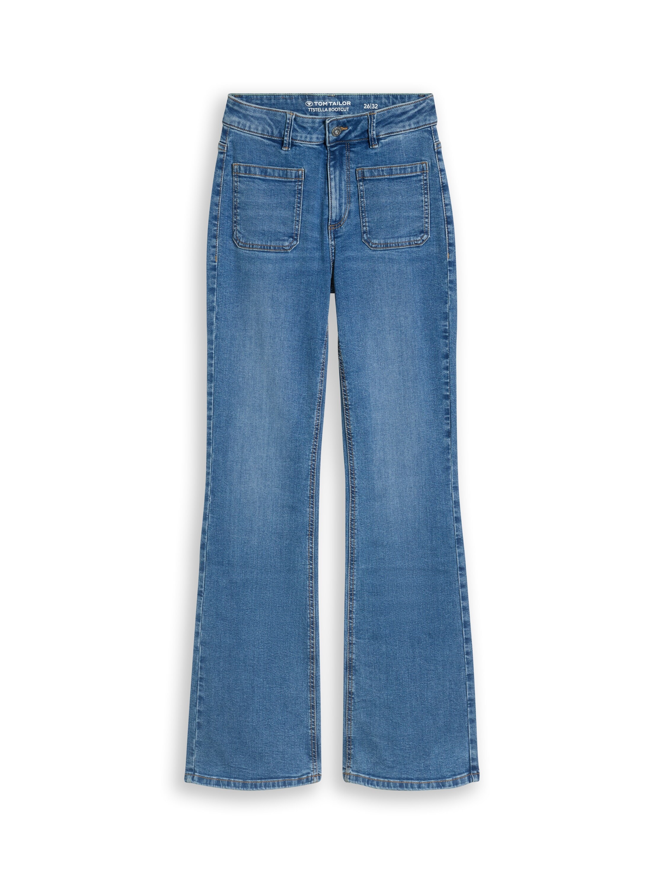 TOM TAILOR Bootcut-Jeans »STELLA Bootcut« mit Stretch