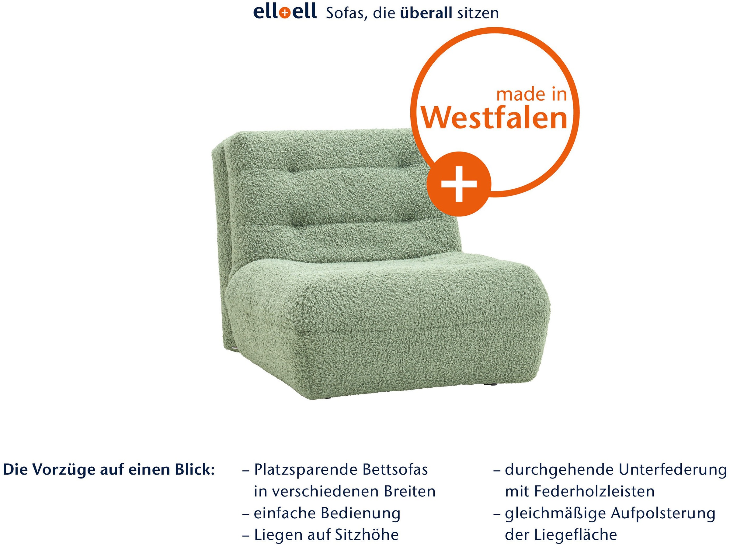 ell + ell Schlafsofa »Vanja«