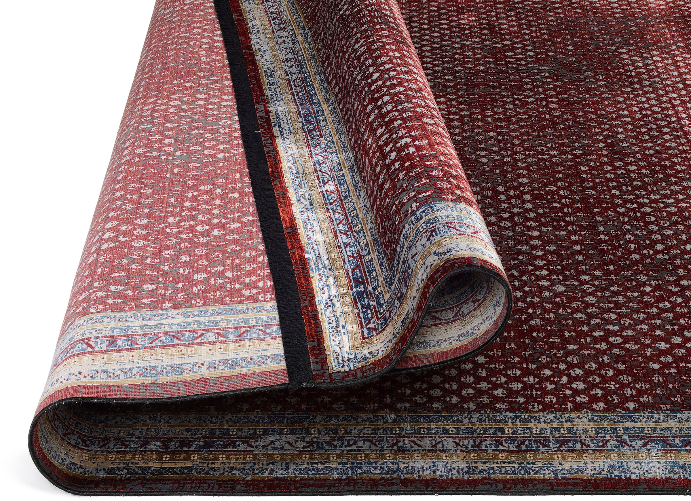 WK WOHNEN Teppich »POINTS«, rechteckig, 7 mm Höhe, hochwertiger Materialmix mit seidigem Glanz