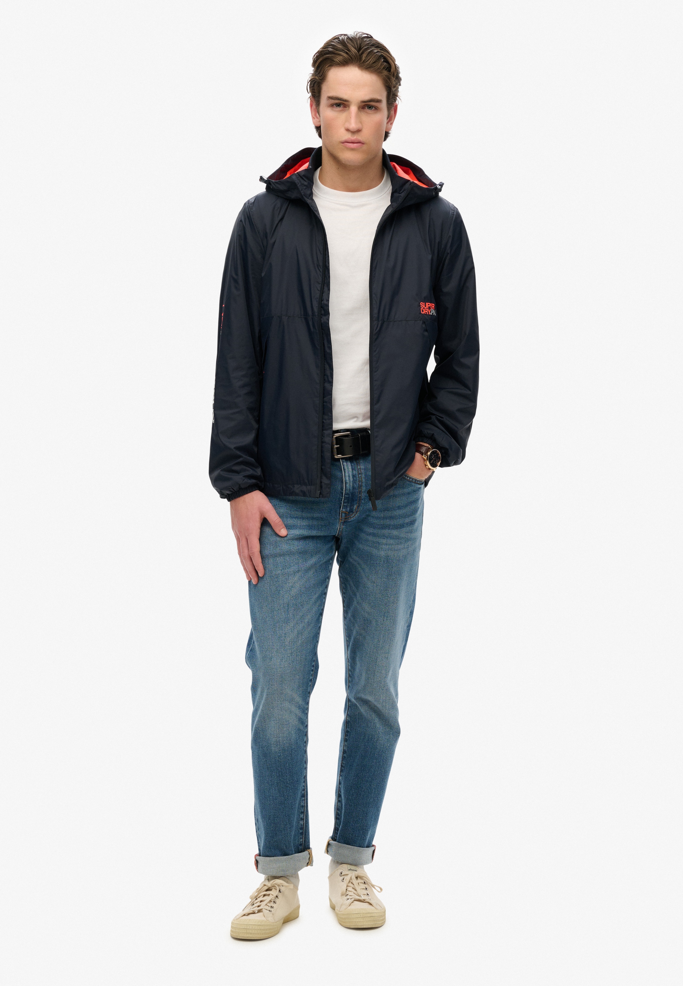 Superdry Outdoorjacke »HOODED LOGO WINDBREAKER JACKET«