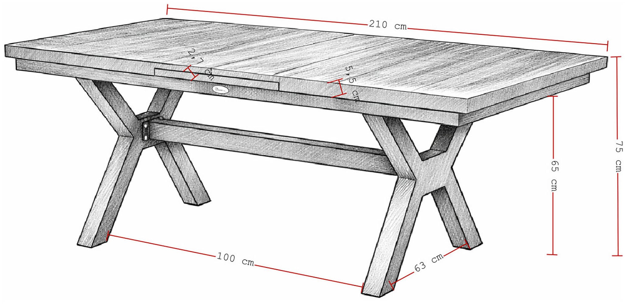Destiny Garten-Essgruppe »COMO GARDA 4 Se + Auszietisch 160/210x100cm, grau/ anthrazit« Set,  Aluminium, Rope, Keramikplatten