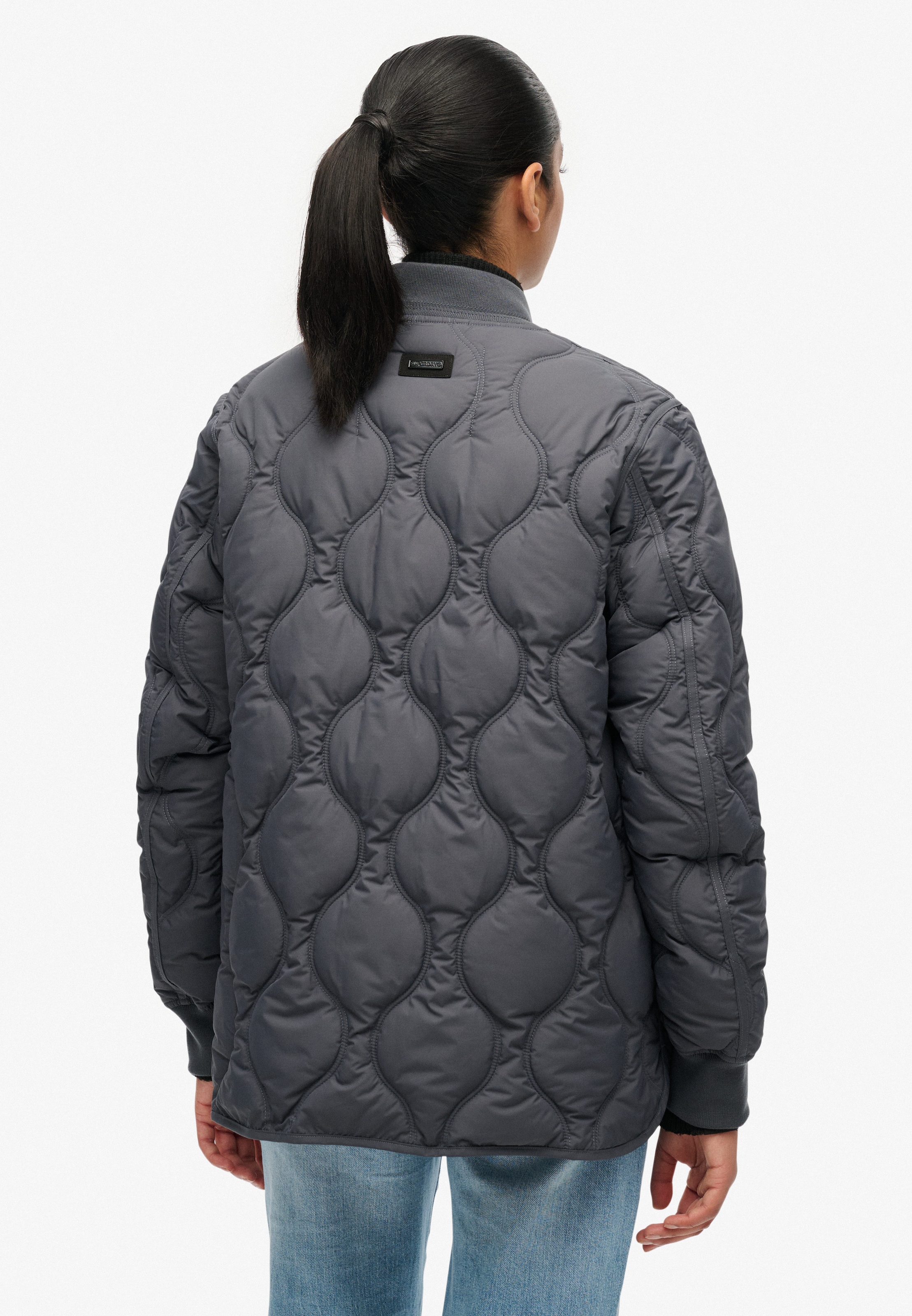 Superdry Steppjacke »SHORT QUILTED LINER JACKET«, ohne Kapuze