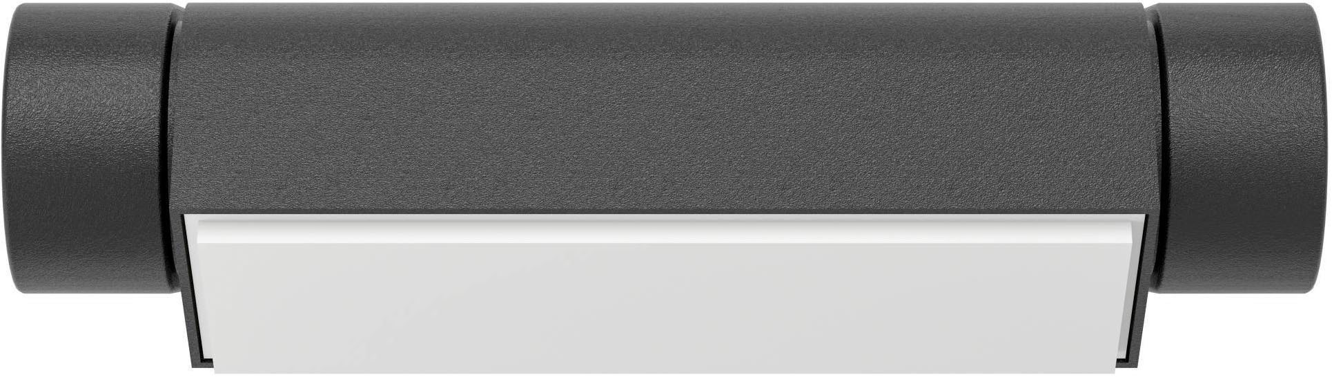 EGLO Wandleuchte »Brinaza Wandlampe, Außenlampe aus Aluminium-Guss,  schwenkbar, IP44« LED-Modul 1 Stk. Warmweiß Wand-/Deckenleuchte - L20 x H5 x AL14 cm - schwarz - 4,8W inkl.