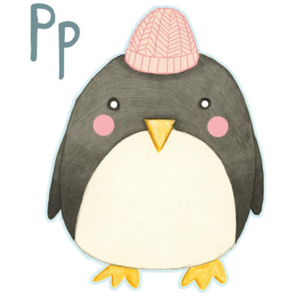 Wall-Art Wandtattoo »Pinguin Penguin Buchstabe P«, (1 St.)