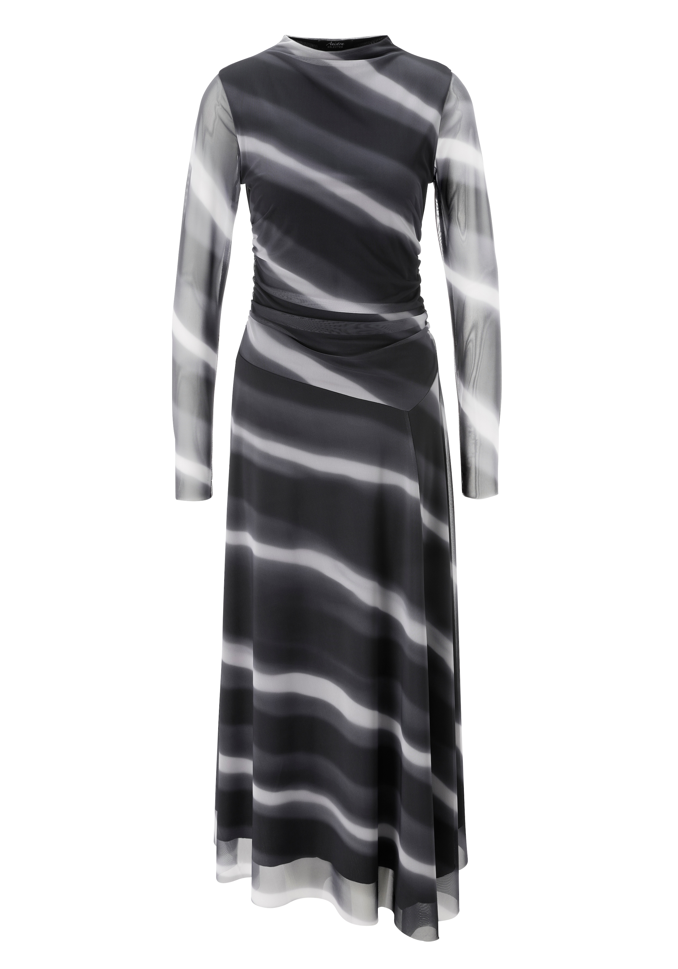 Aniston SELECTED Maxikleid In Mesh-Qualiät und transparenten Ärmeln - NEUE KOLLEKTION