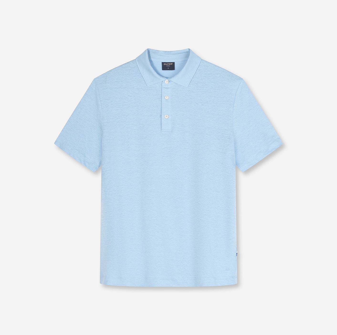 OLYMP Poloshirt aus hochwertigem Leinen, unifarben