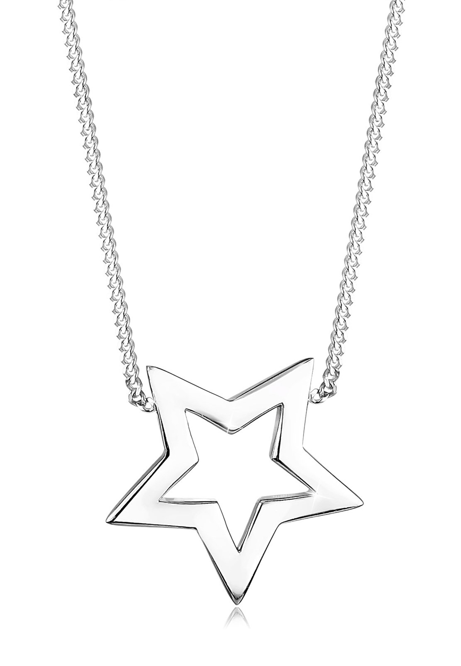 Elli Kette mit Anhänger »Halskette Stern 925 Sterling Silber«