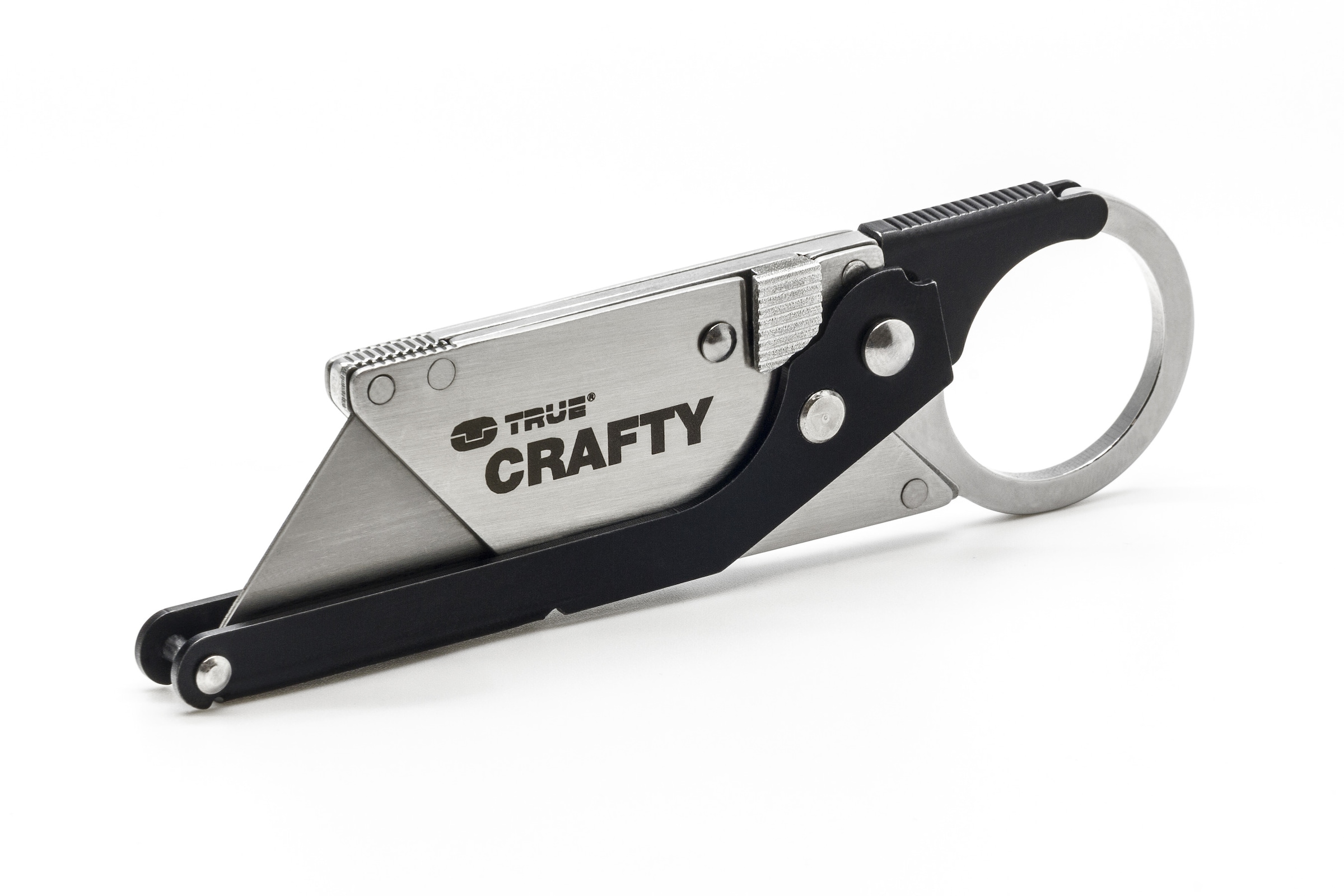 Multitool »CRAFTY«, gefederter Clip, inkl. Ersatzklingen