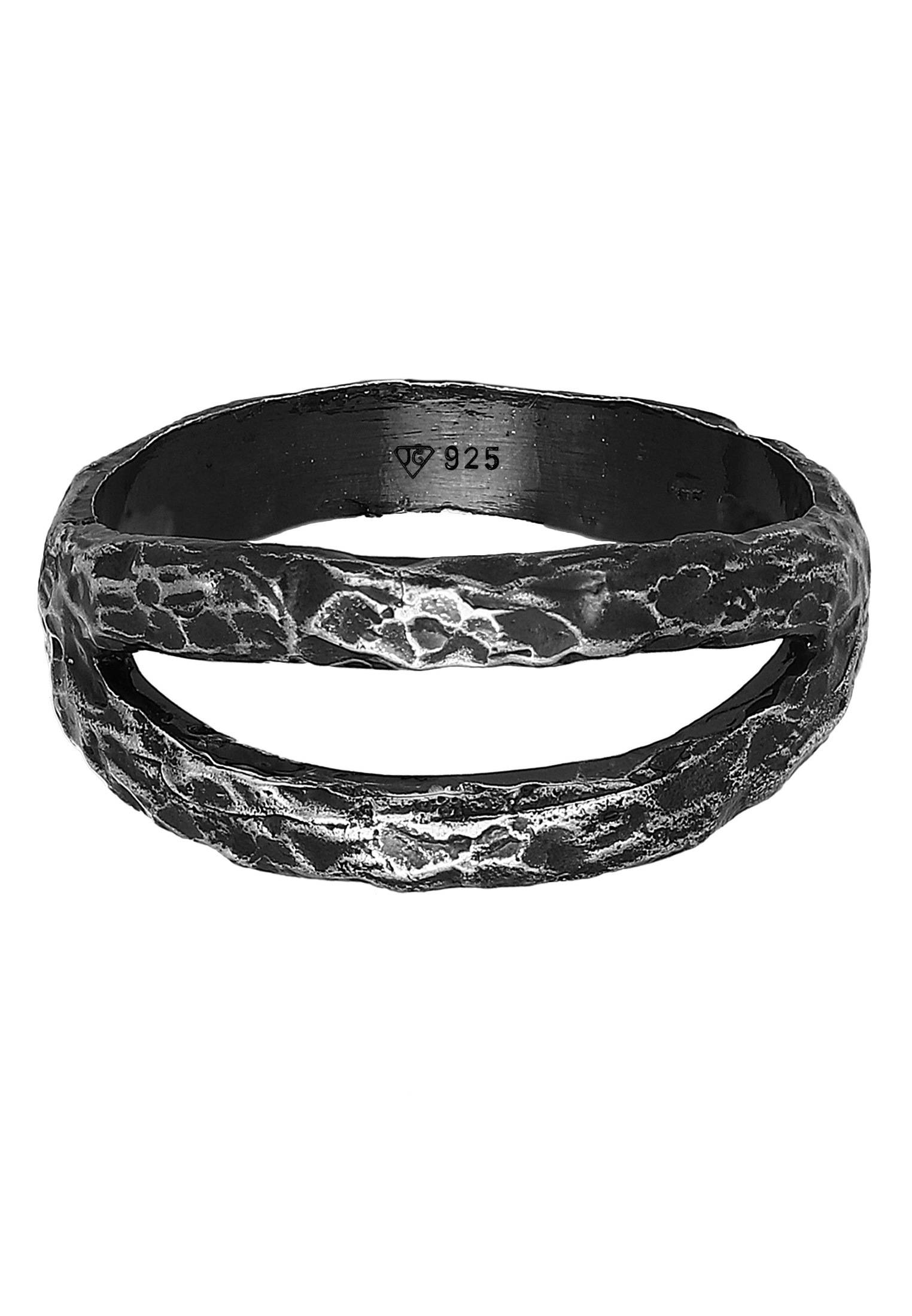 HAZE & GLORY Silberring »Ring Bandring - Twin Oxid Finish 925 Silber«
