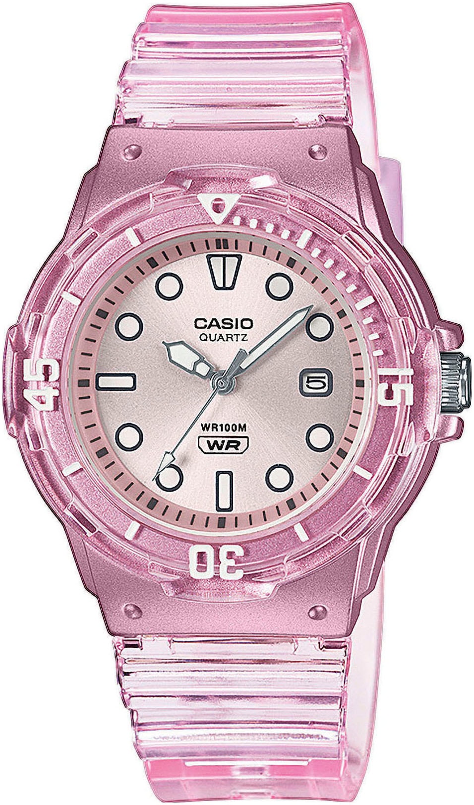 CASIO TIMELESS COLLECTION Quarzuhr, Armbanduhr, Mädchen, bis 10 bar wasserdicht, Leuchtzeiger