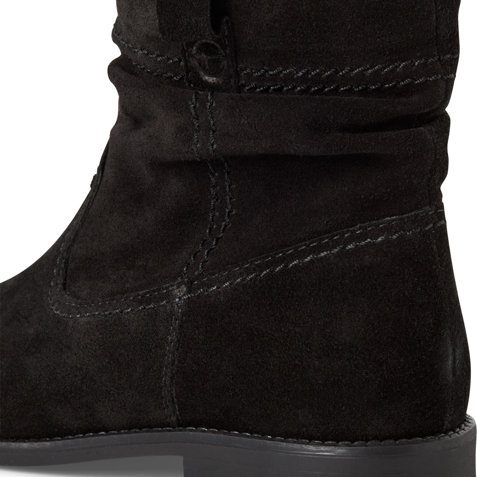 Tamaris Stiefelette, Blockabsatz, Boots mit Falten im slouchy Look