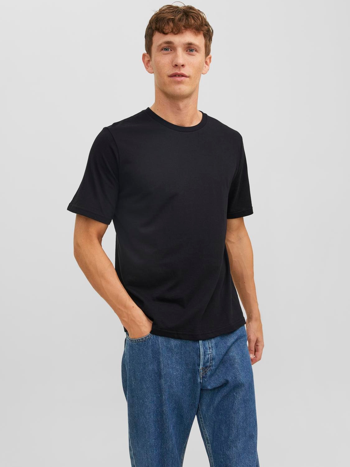 Jack & Jones Rundhalsshirt »JACUNDER TEE CREW NECK 3 PACK NOOS«, (Packung, 3 tlg.)
