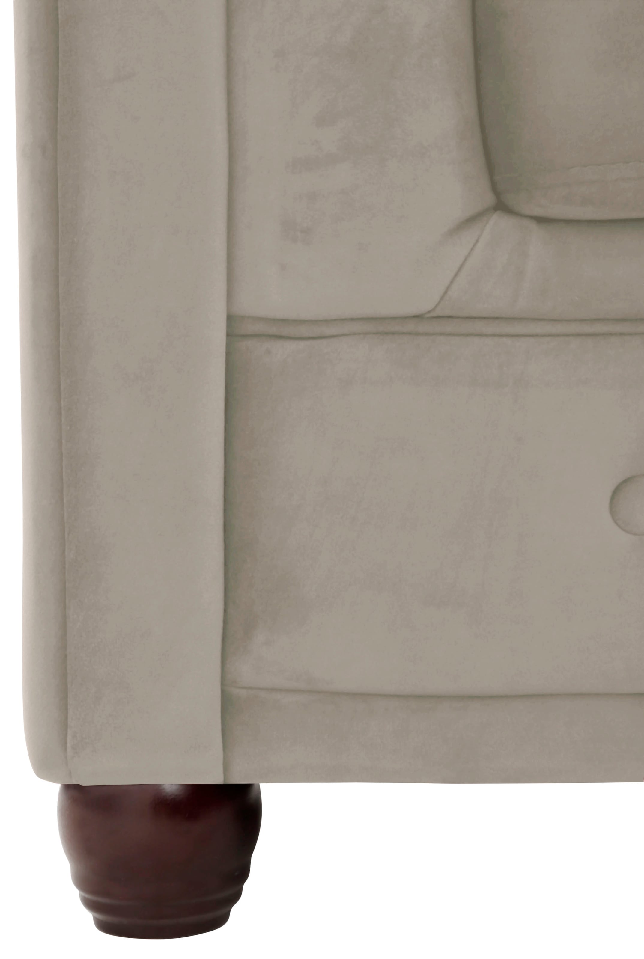 Home affaire Chesterfield-Sofa »New Castle L-Form« hochwertige Knopfheftung in Chesterfield-Design, B/T/H: 255(171/72)