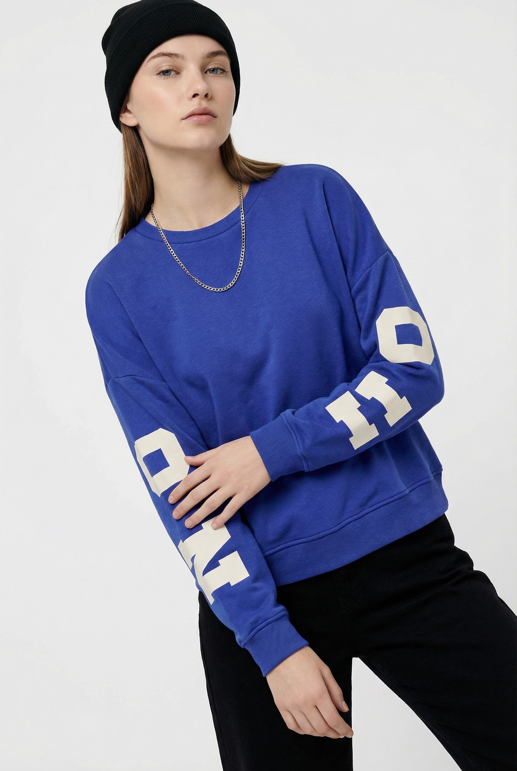 ONLY Sweatshirt »ONLSWEAT L/S BACK/SLEEVE PRINT SWT NOOS«
