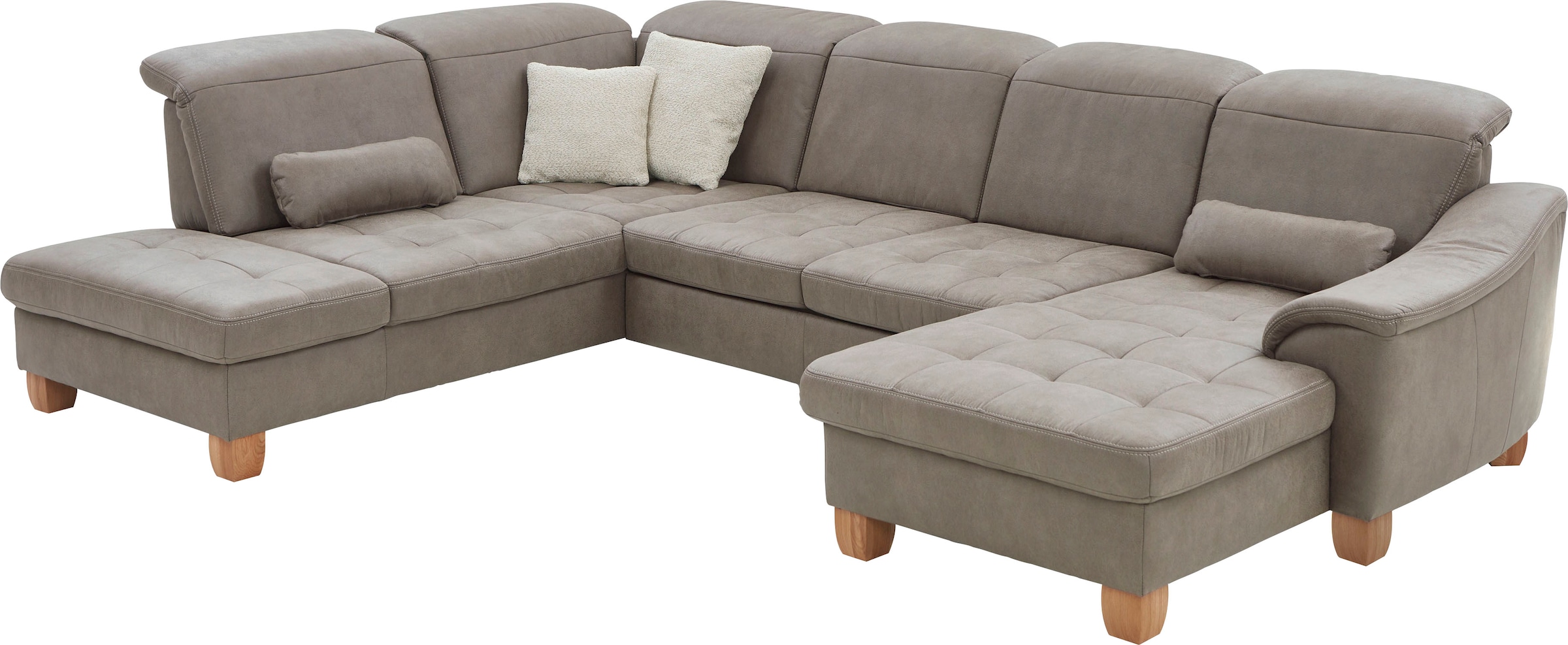 Die PlanBar Wohnlandschaft »PP-LA23145 U-Form« inkl. Kopfpolsterverstellung, Federkernpolsterung