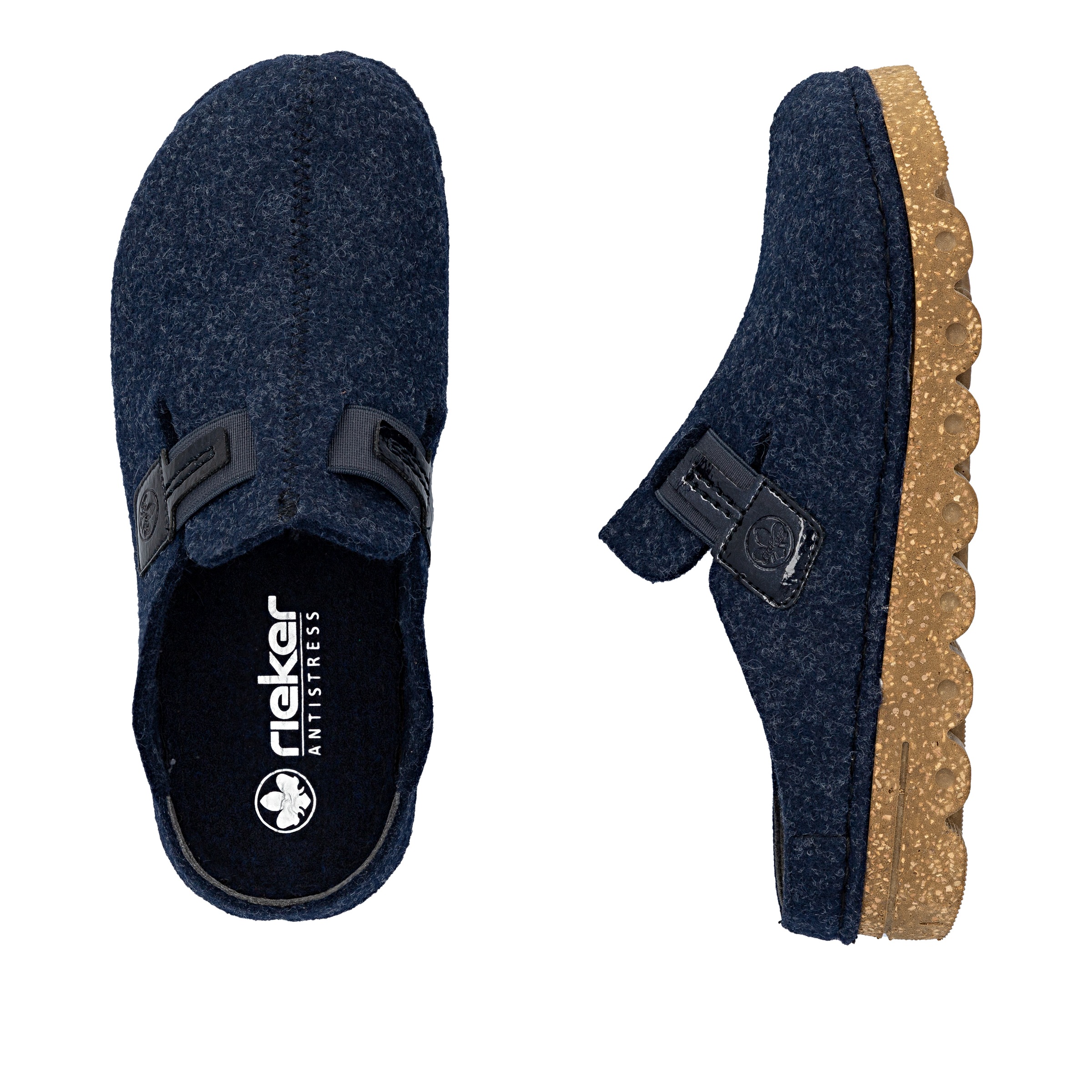 Rieker Clog, Sabot, Hausschuh, Casual-Clog, Plateausohle, zum Schlupfen