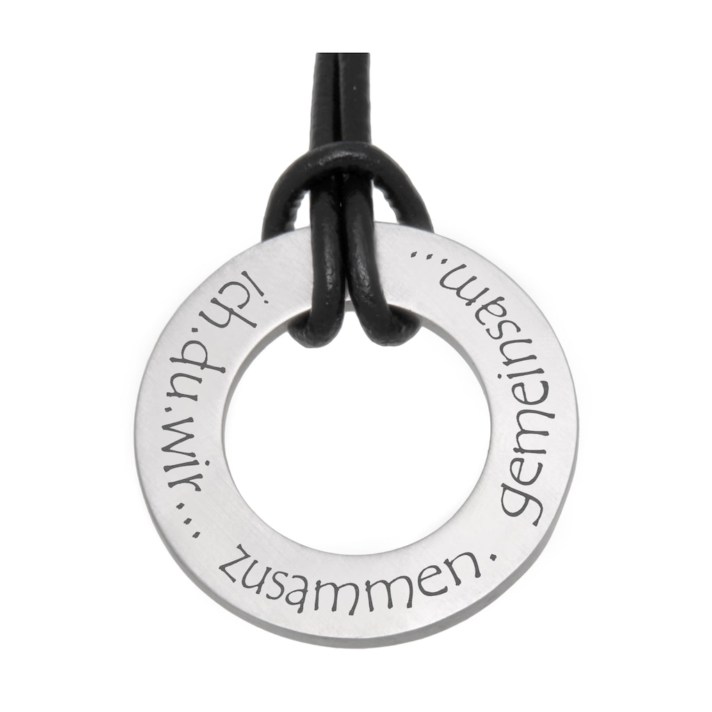 Firetti Kette mit Anhänger »Schmuck Geschenk Halskette, Lederband«