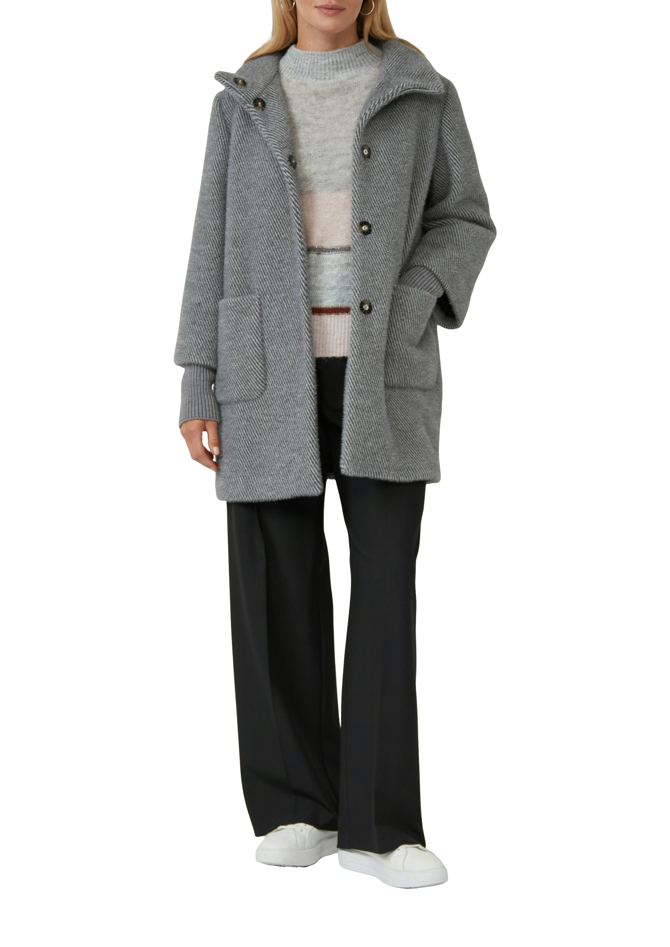 s.Oliver BLACK LABEL Wintermantel mit Stehkragen
