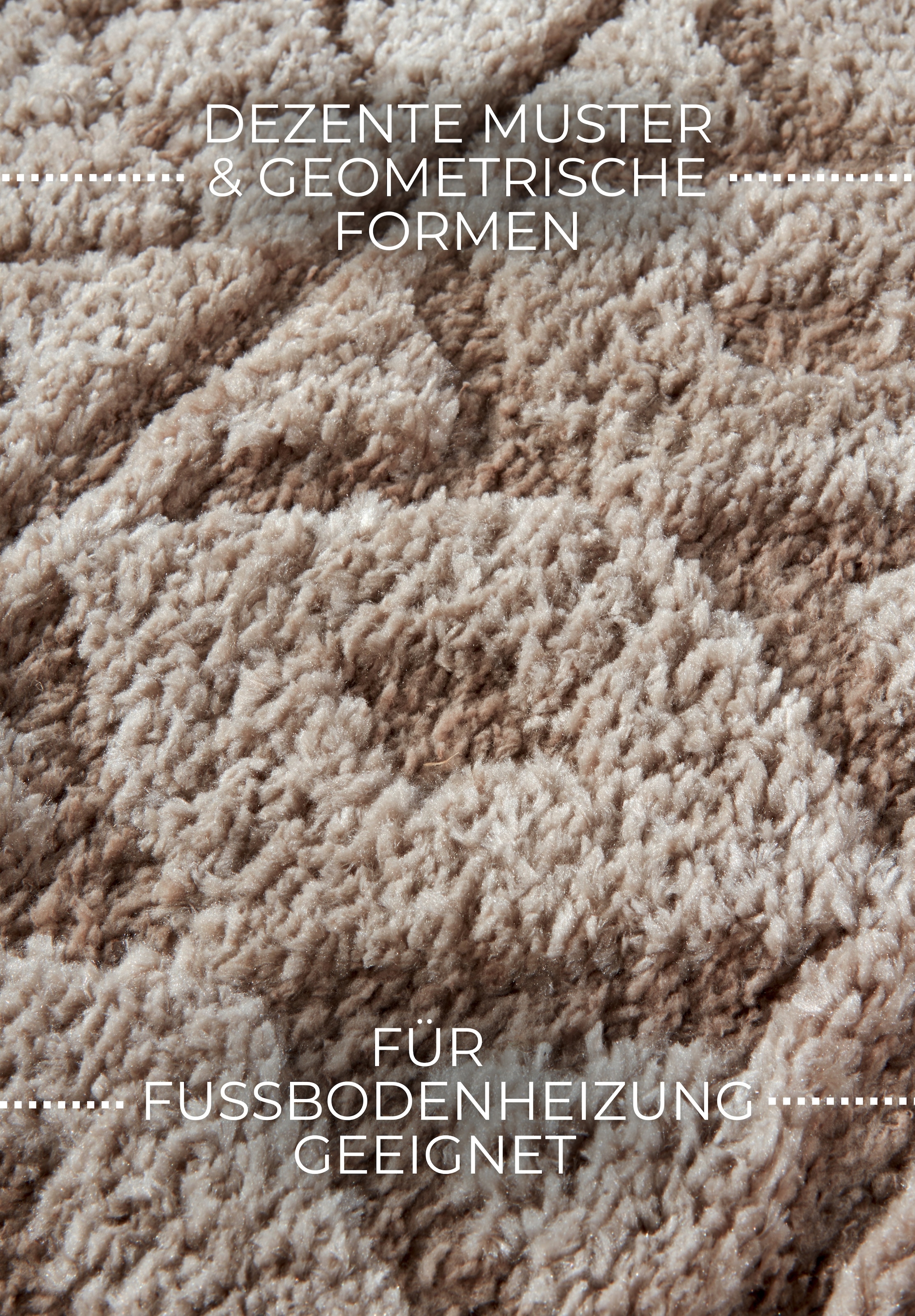 ELLE DECORATION Designteppich »Itinerance«, rechteckig, 18 mm Höhe, Hochflor, Shaggy, Läufer, weich, Langflor, modern, Hoch Tief Effekt