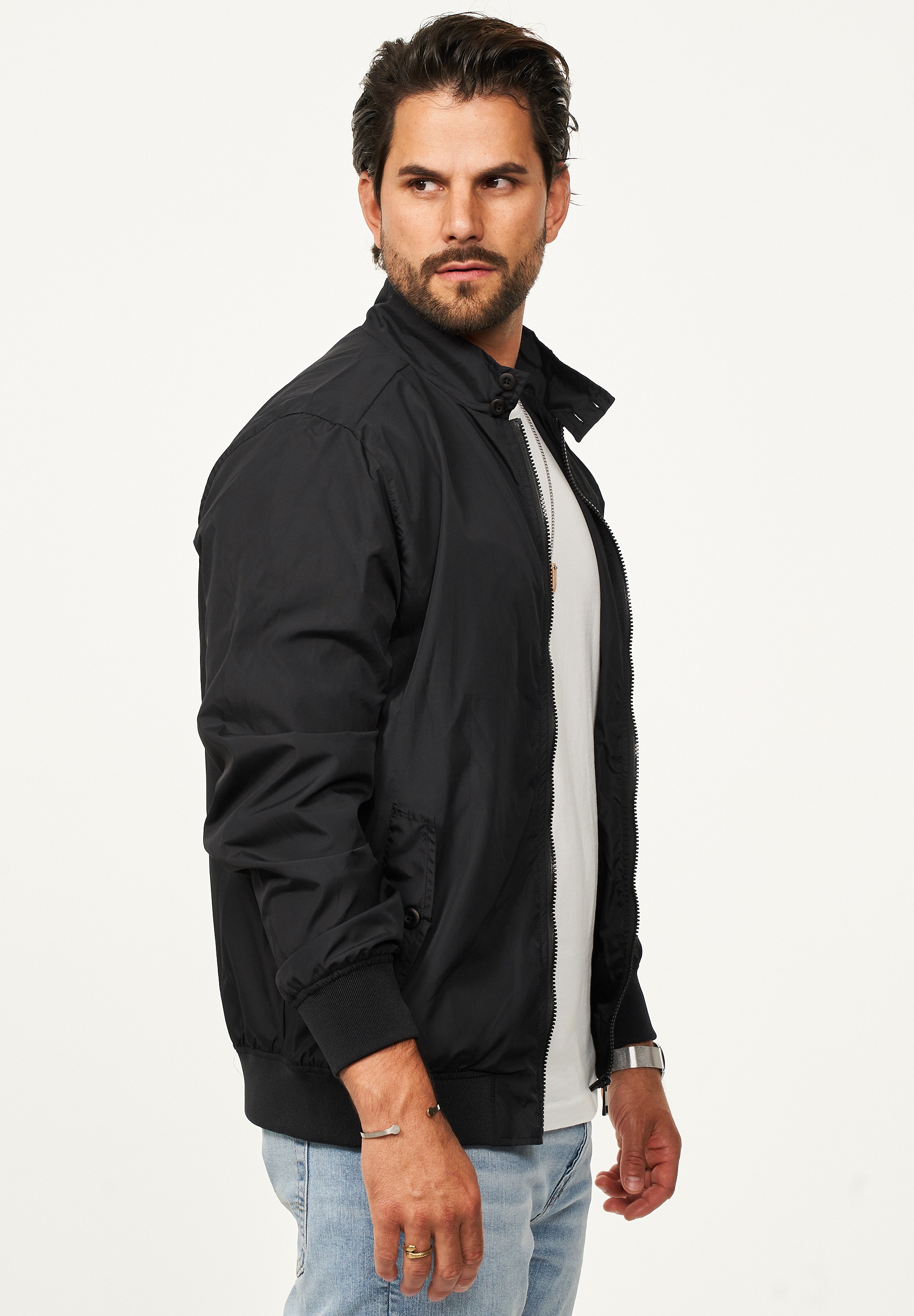 SOULSTAR Blouson »mit Stehkragen leichte Harington-Sommerjacke« Herren Blousonjacke leichte Bomberjacke Übergangsjacke