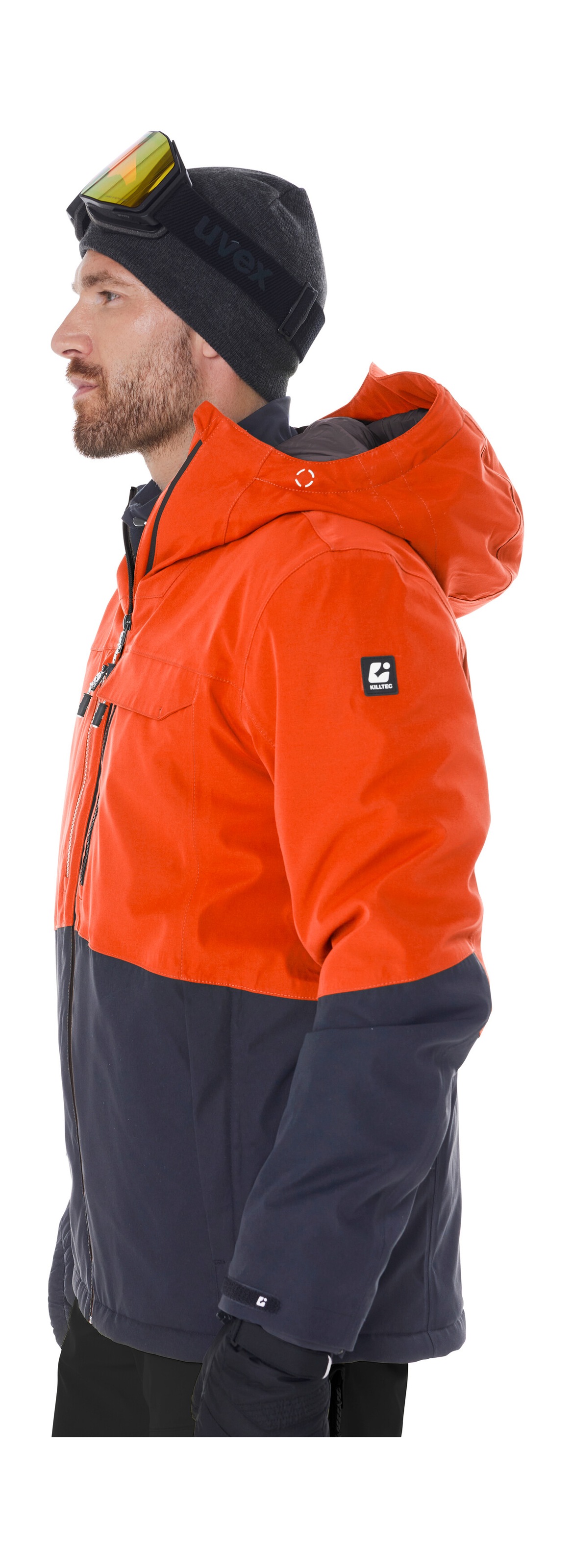 Killtec Skijacke »KSW 280 MN SKI JCKT« Wasserdichte Herrenjacke mit Schneefang und Teflon EcoElite™