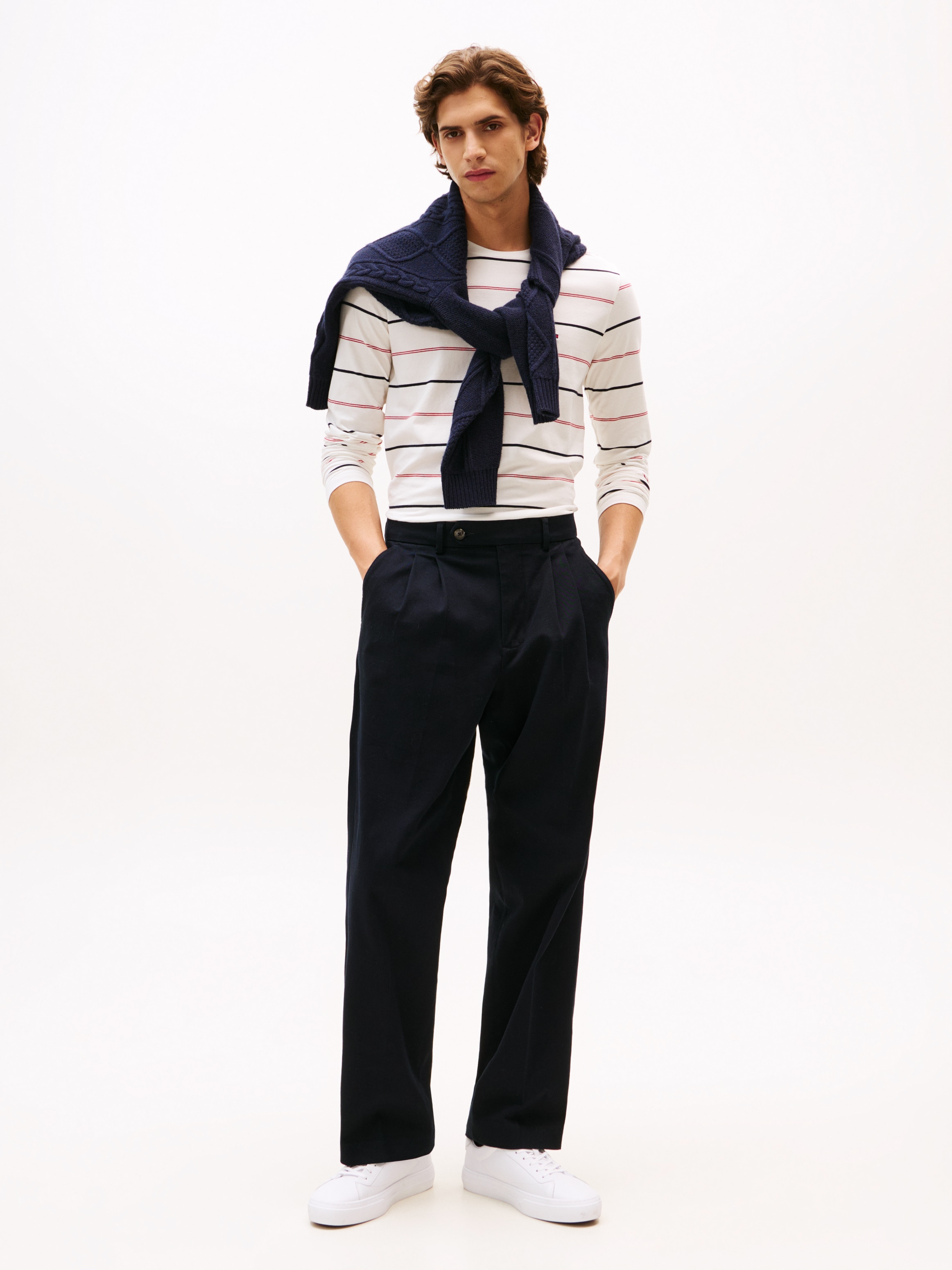 Tommy Hilfiger Longsleeve »STRETCH SLIM STRIPE« Rundhals, slim fit, Jersey