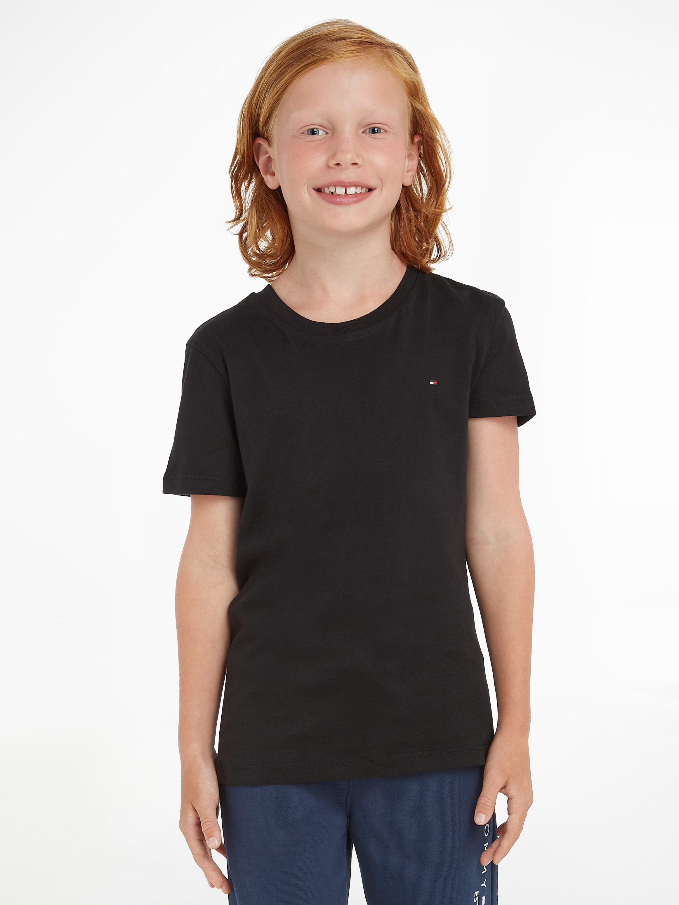 Kids KNIT«, bei »BOYS OTTO Kinder Hilfiger MiniMe,für Jungen T-Shirt kaufen Tommy BASIC CN Junior
