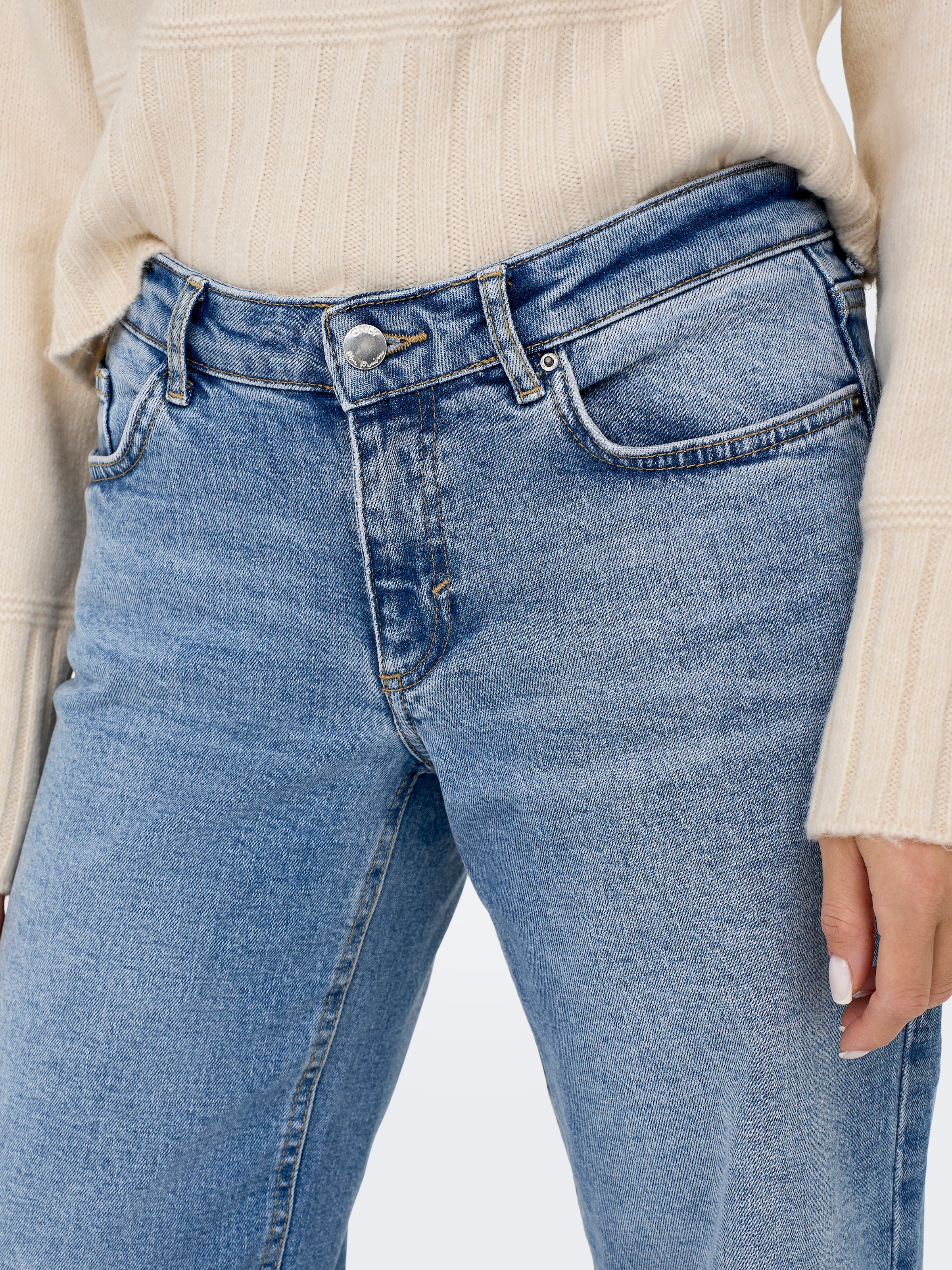 ONLY Low-rise-Jeans »ONLJUICY LW WIDE LEG DNM REA365 NOOS« Baumwollmischung, wide fit