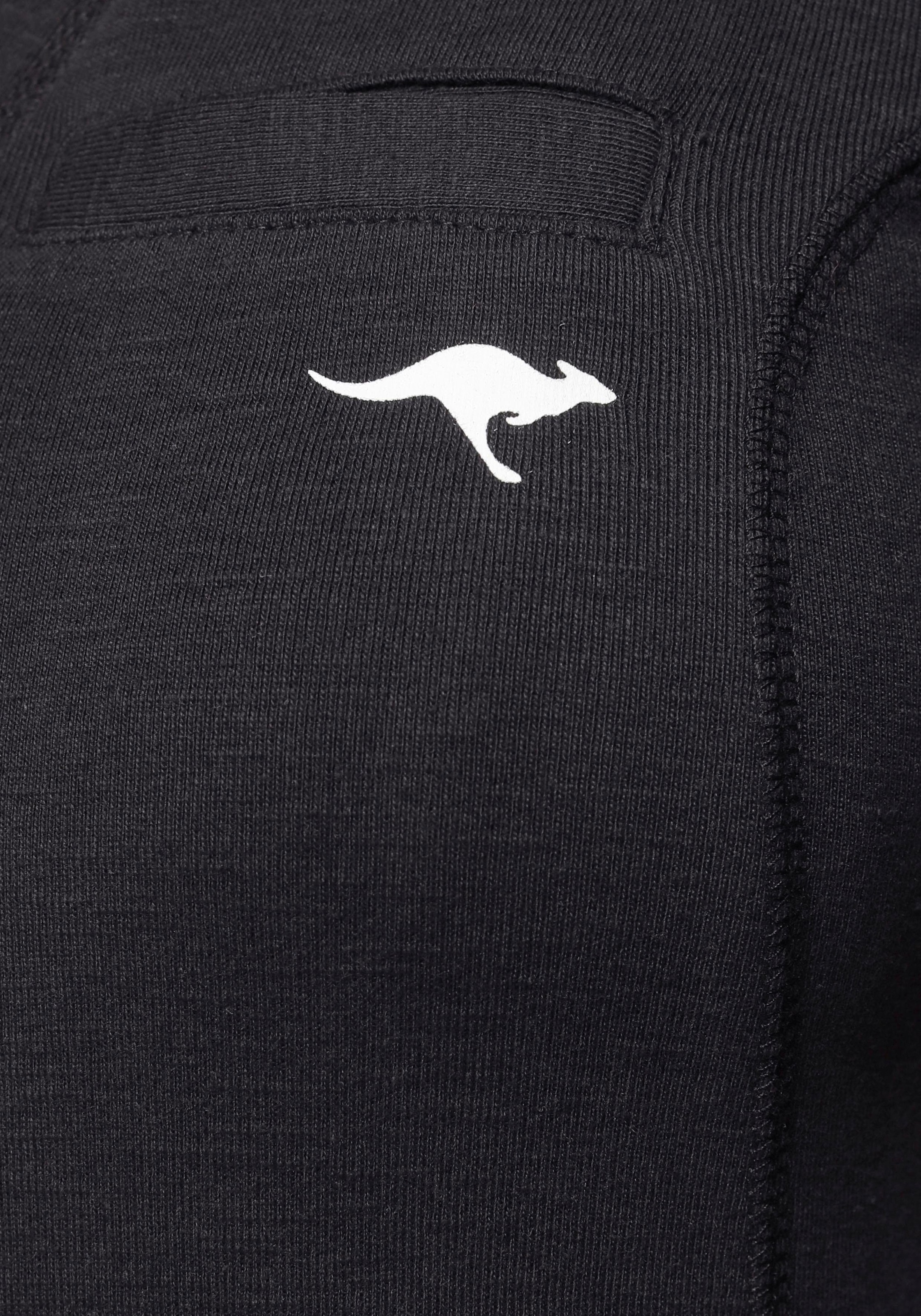 KangaROOS Sweatkleid, in Longform, aus Baumwoll-Sweatqualität, mit Kängurutasche