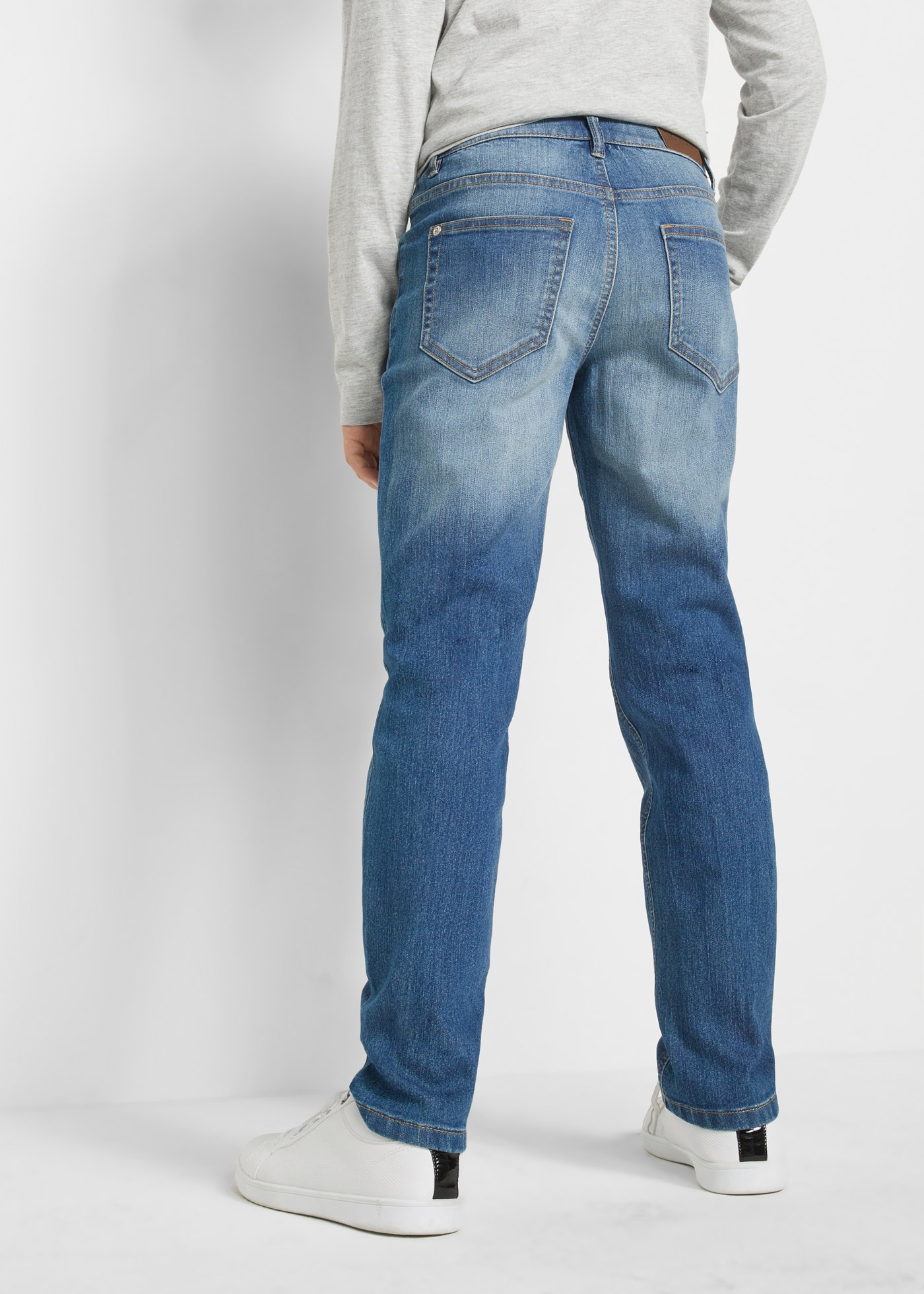 bonprix Slim-fit-Jeans mit verstellbarem Bund, 5-Pocket-Stil, aus Stretch-Material