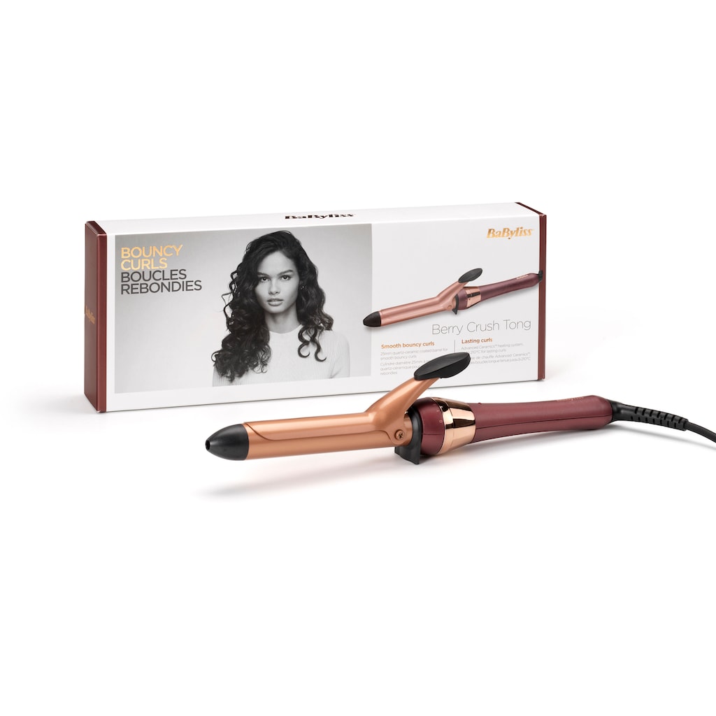 BaByliss Lockenstab »Berry Crush Tong«, Keramik-Beschichtung