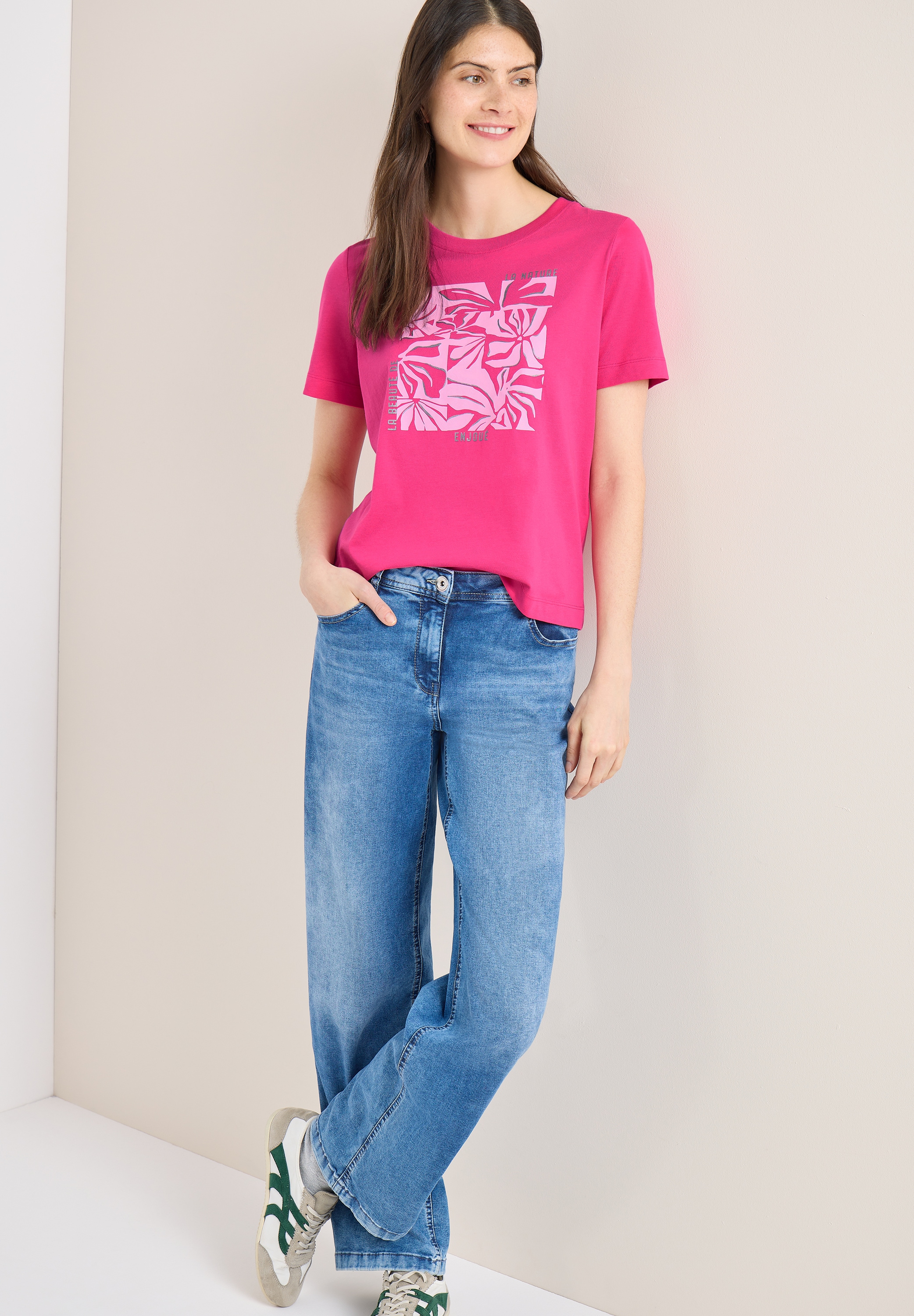 Cecil Kurzarmshirt Sommershirt mit Frontprint