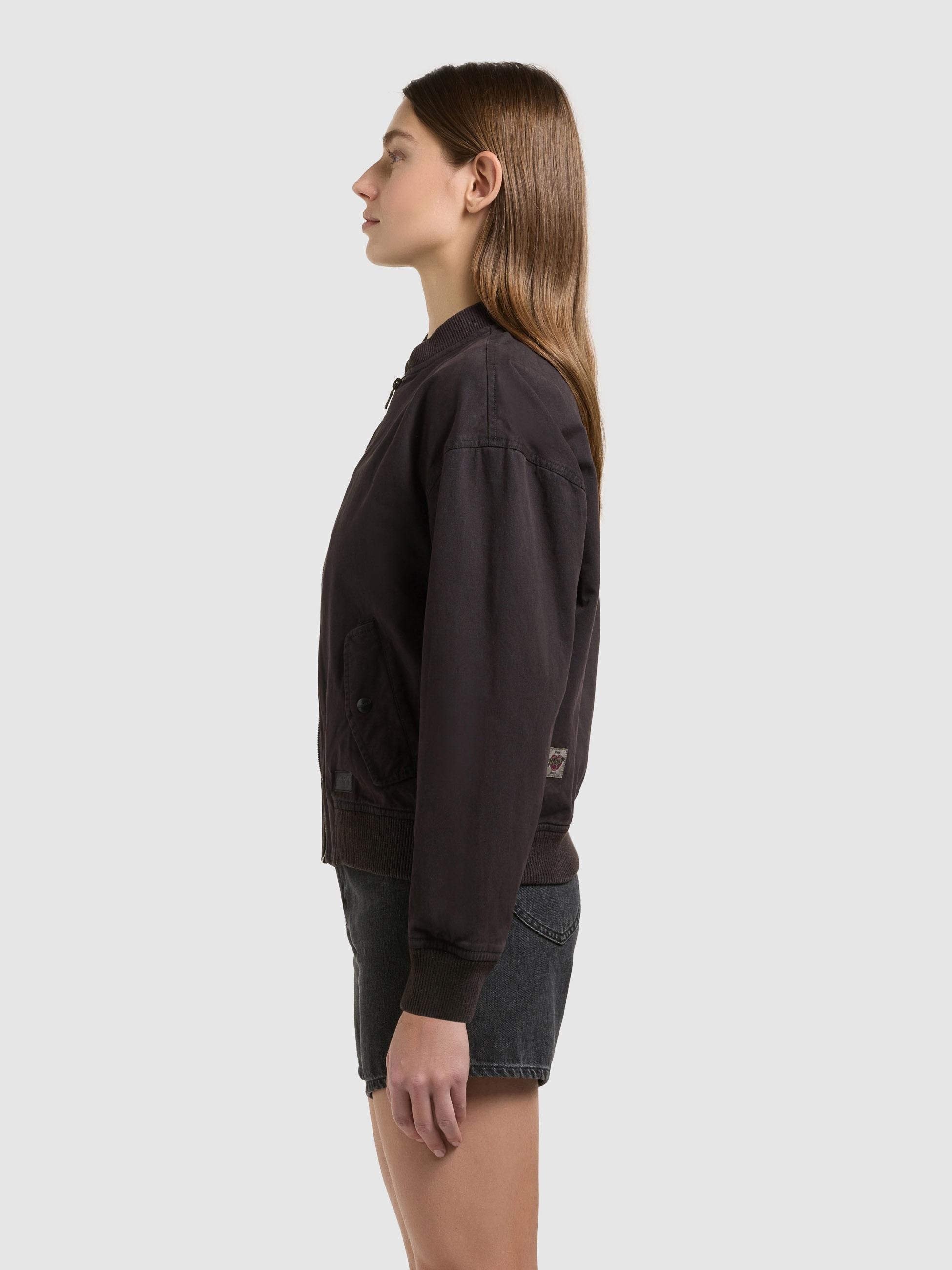 khujo Funktionsjacke »Funktionsjacke Inie« ohne Kapuze Übergangsjacke im Bomberjacken-Style