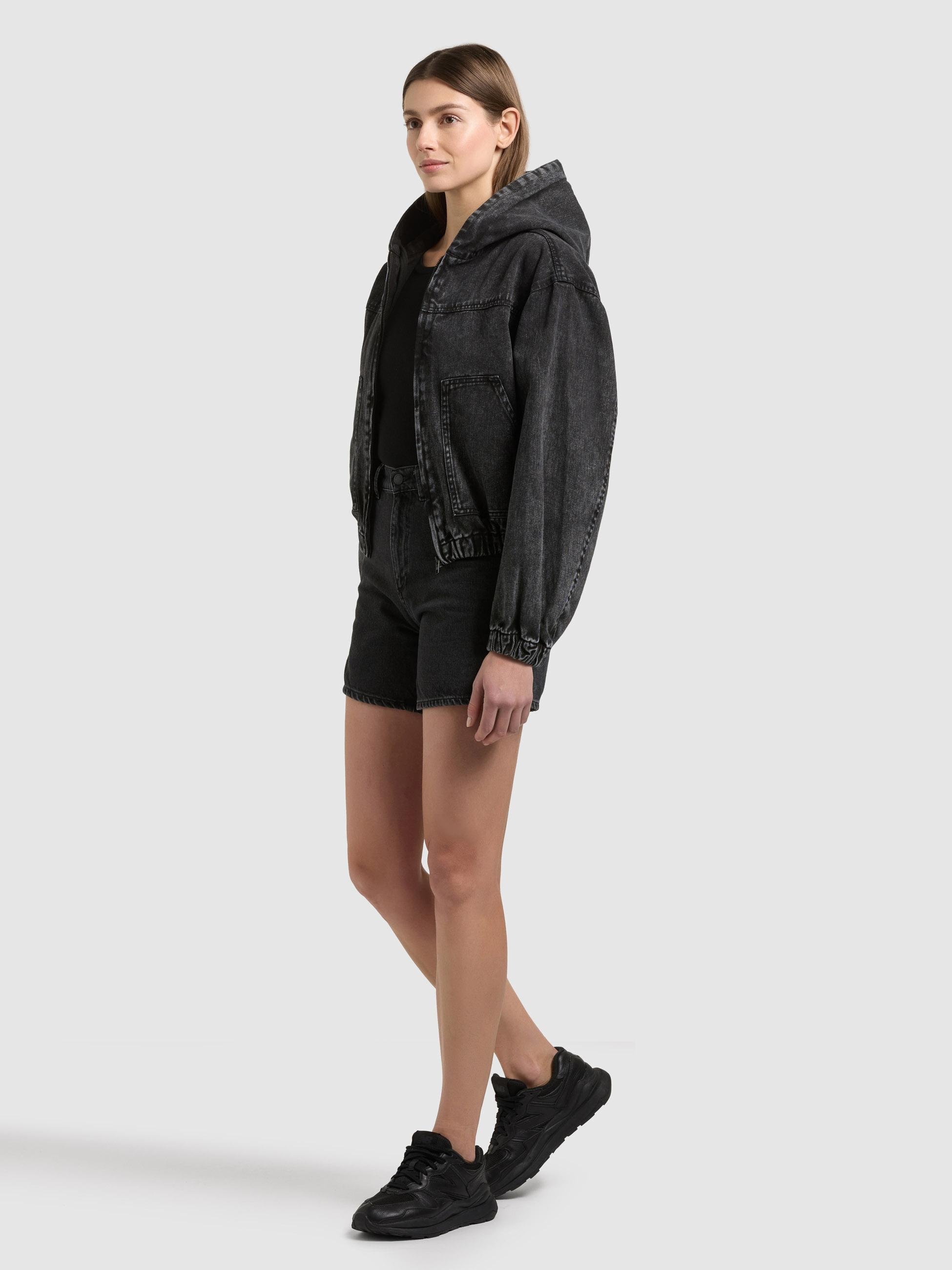khujo Jeansjacke »Jeansjacke Gretel« mit Kapuze Modische Jacke in Jeans-Optik