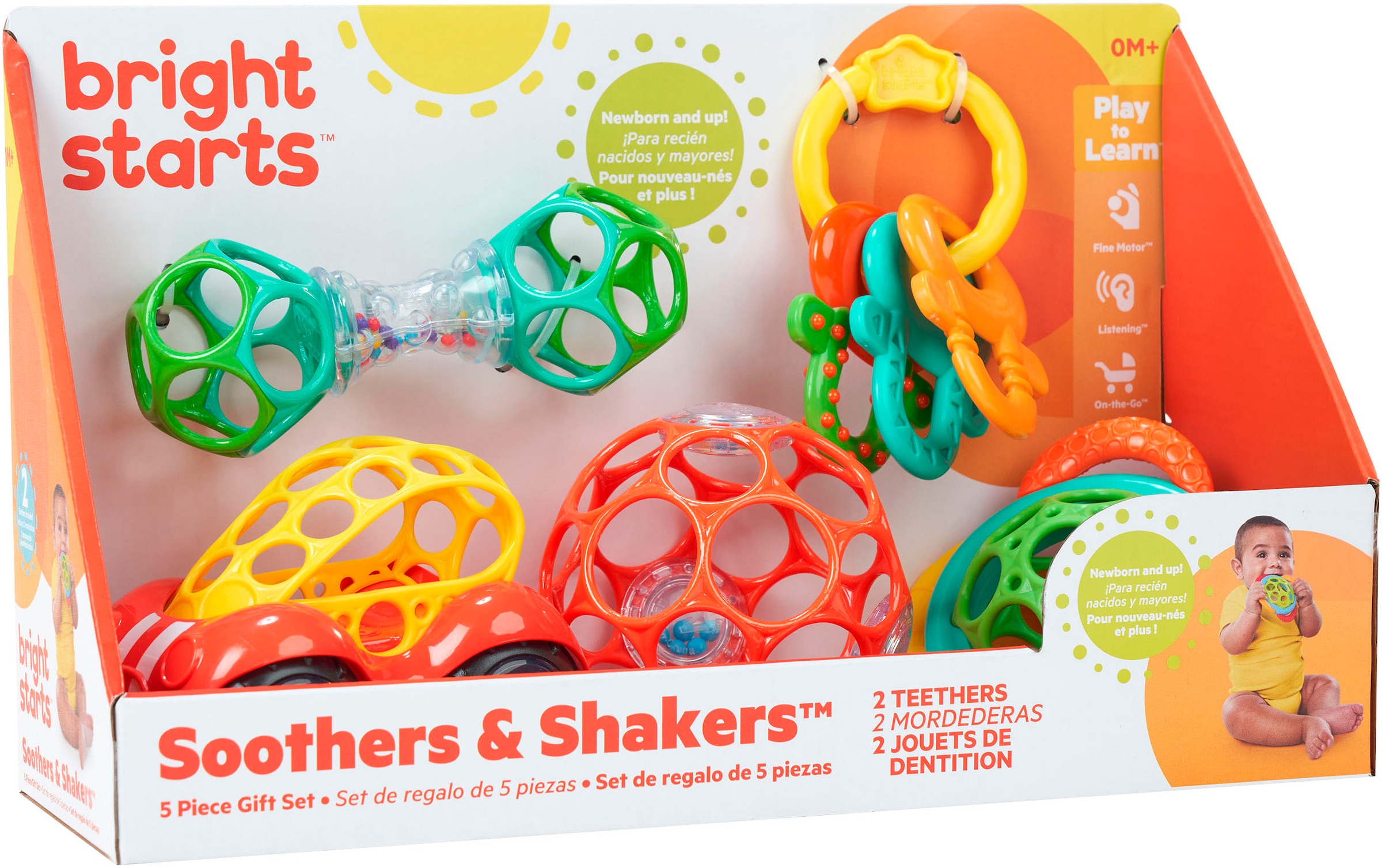 Greifspielzeug »Soothers & Shakers™ 5 Piece Gift Set«, (Set, 5 tlg.)