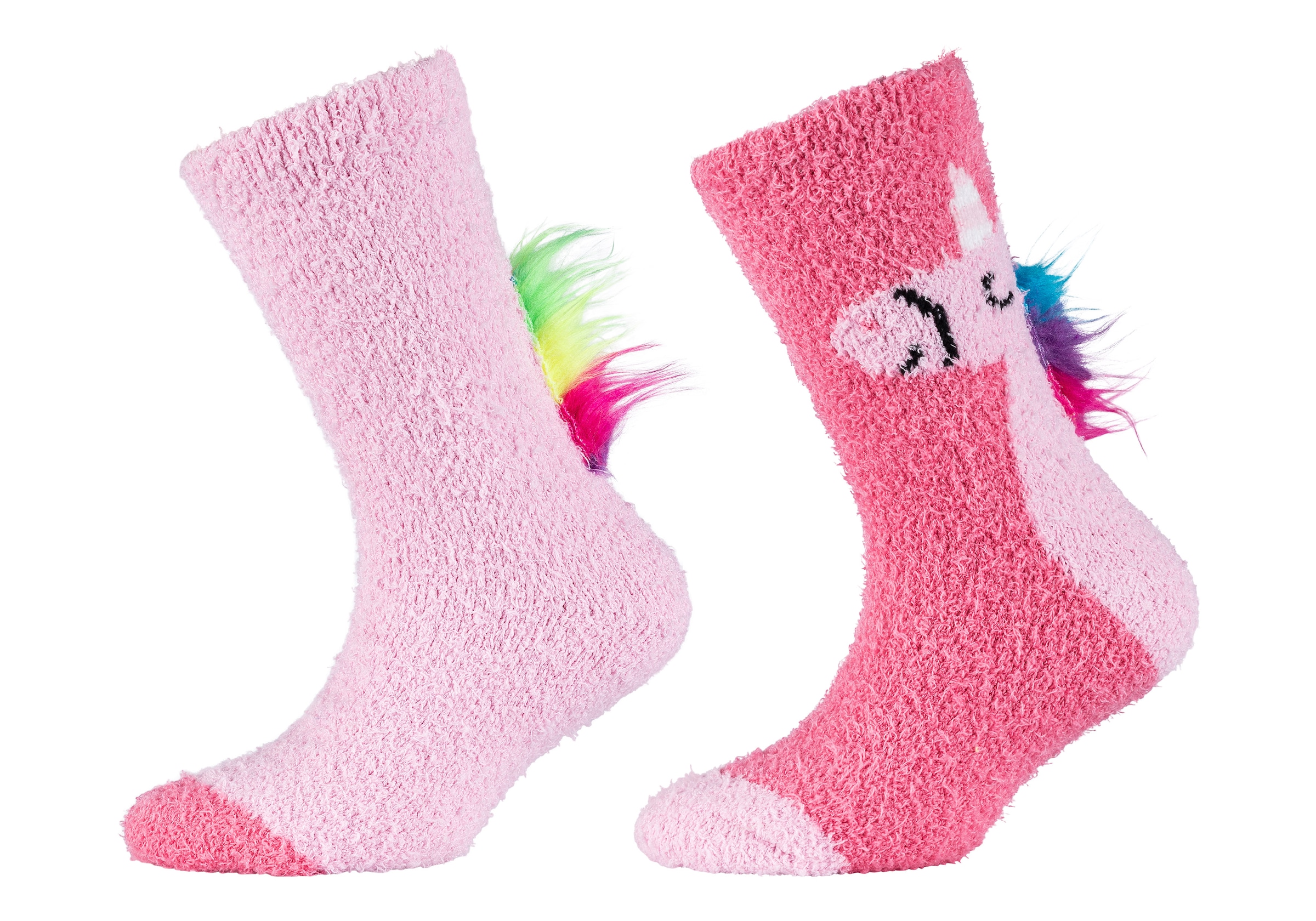 Camano Socken »COSY FANCY APPLICATION SOCKS« 4 Paar tlg. mit elastischem Bund