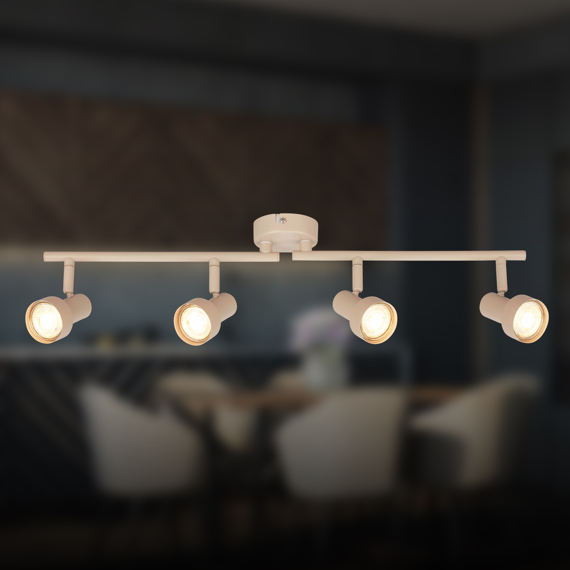 Briloner Leuchten LED Deckenspots »TAPP« GU10 1 Stk. 60,5x13,5 cm, Wohnzimmer, Schlafzimmer, Flur, Büro