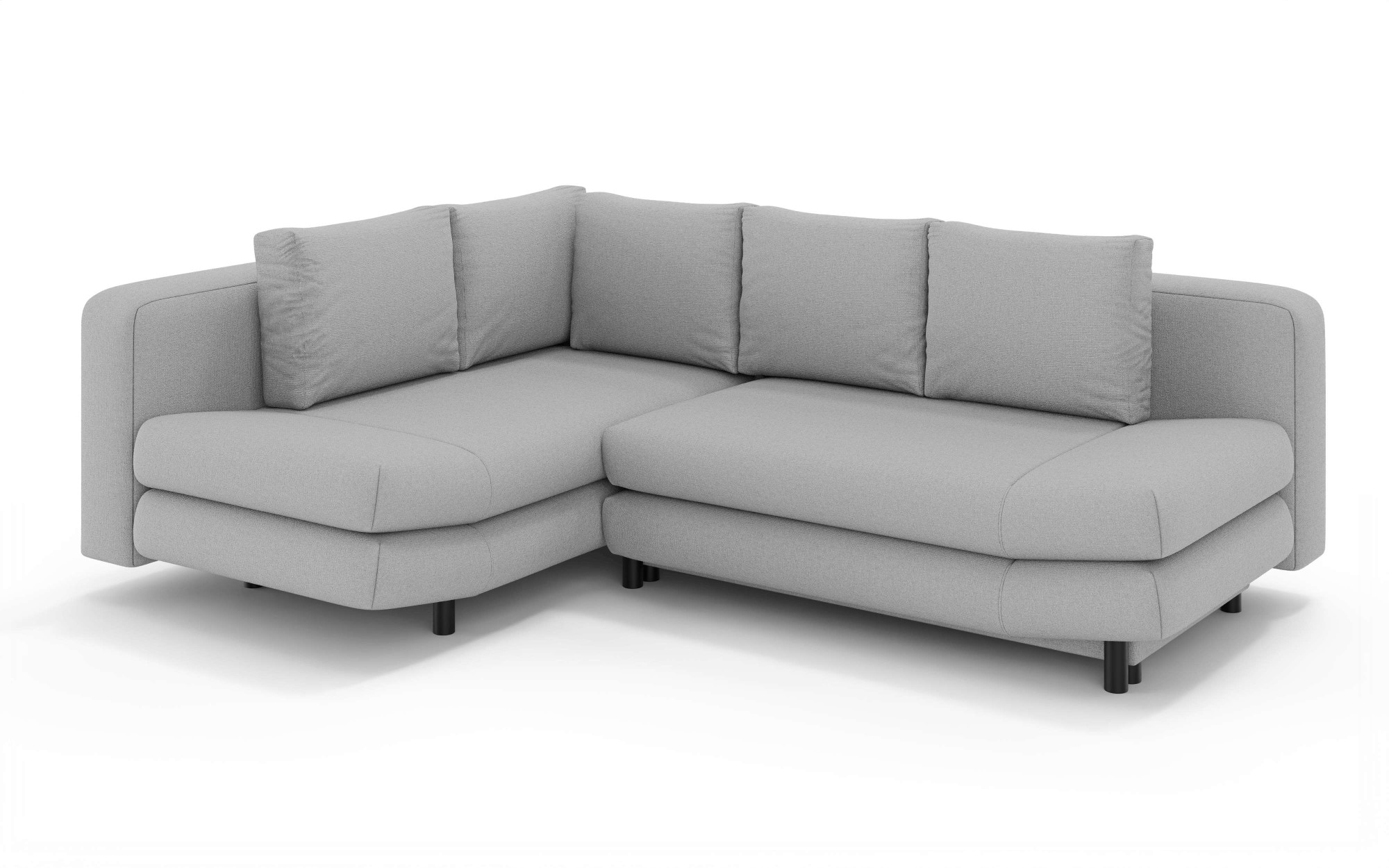 Home affaire Ecksofa »LENNARA Schlafsofa mit Bettkasten, Maße B/T/H: 234/179/85 cm« L-Form mit Ottomane rechts/links, mit Wellenunterfederung
