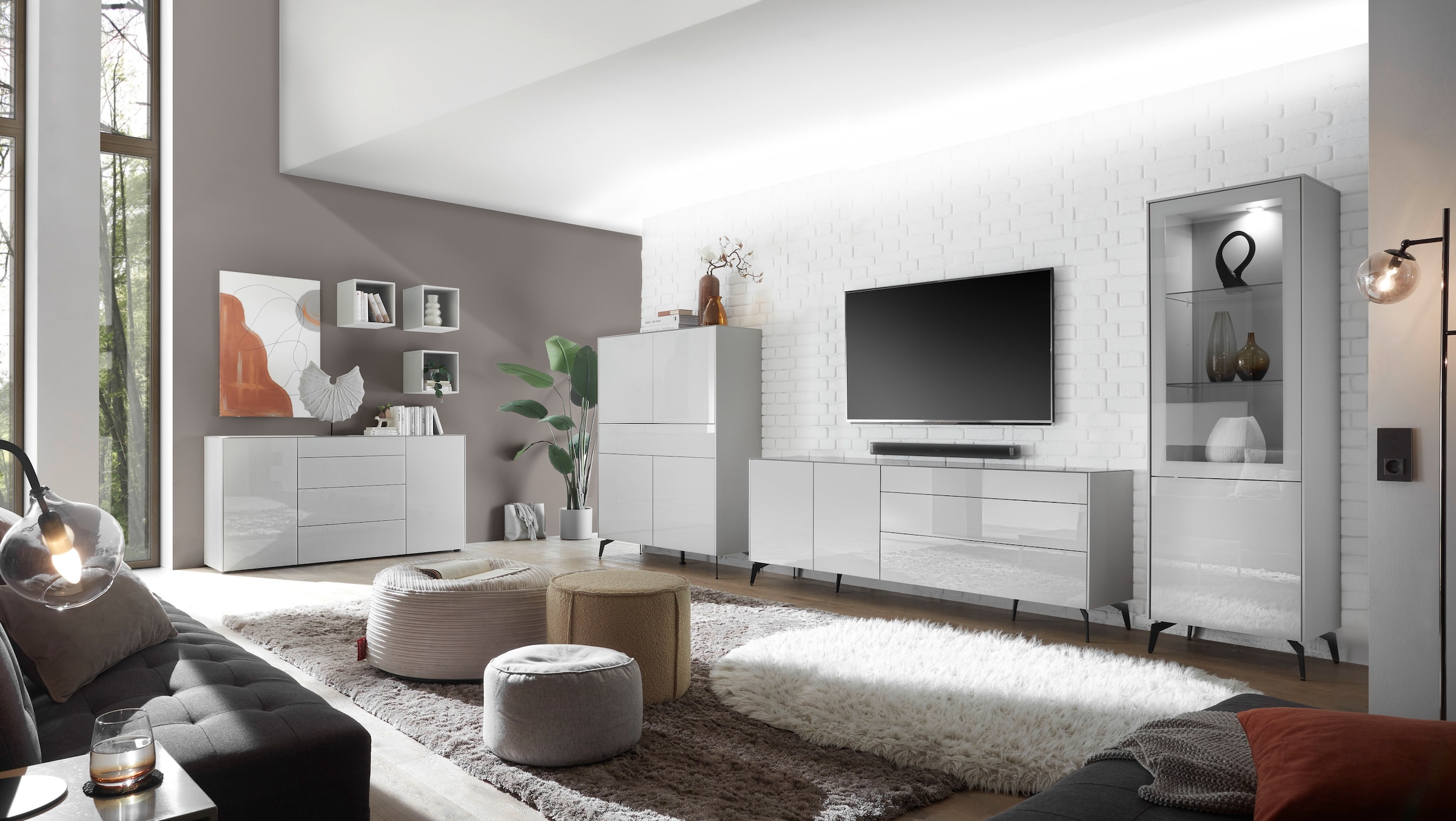 Mäusbacher Standvitrine »Imola TOPSELLER!«, (OTTOs Choice), Mäusbacher Vitrine mit Glas- und Holztür