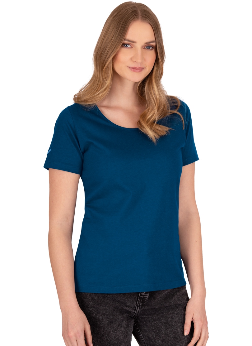 Trigema T-Shirt »TRIGEMA T-Shirt aus Biobaumwolle«, (1 tlg.)