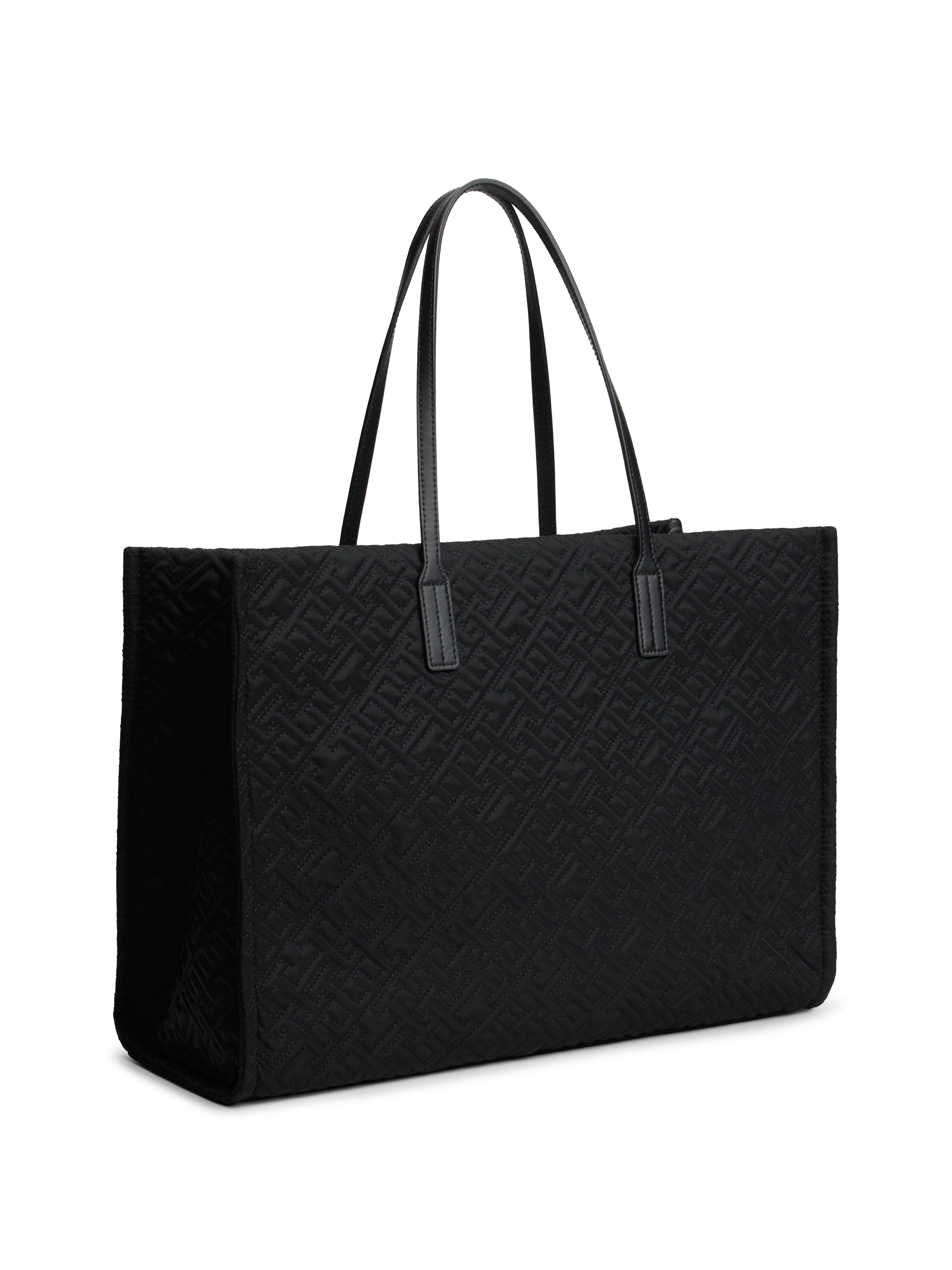 Tommy Hilfiger Tragetasche »TH CITY TOTE MONO NYLON« , Damen Schultertasche, Businesstasche mit TH-Logoemblem
