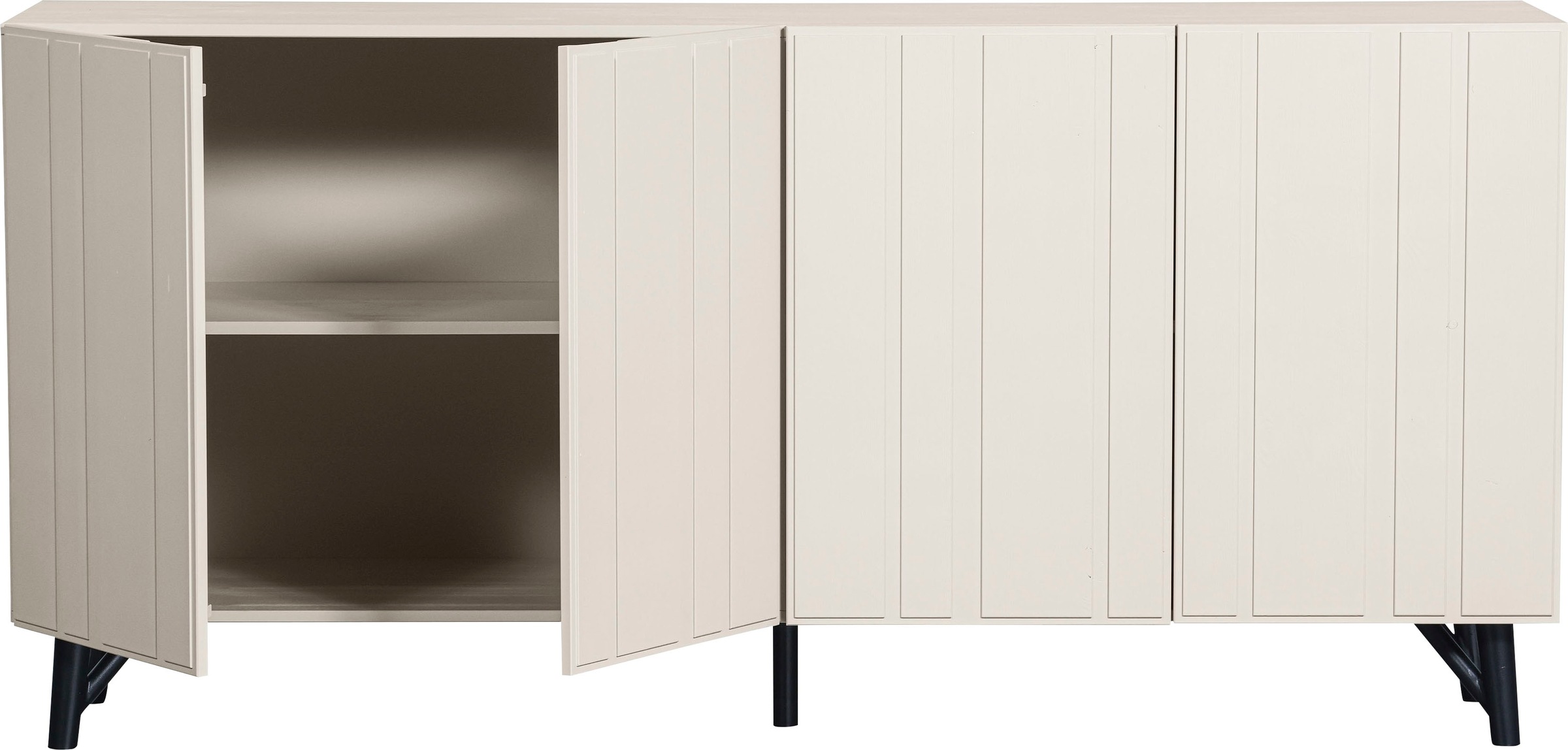 WOOOD Sideboard »Miller«, Kommode mit klaren Linien, Breite 181 cm