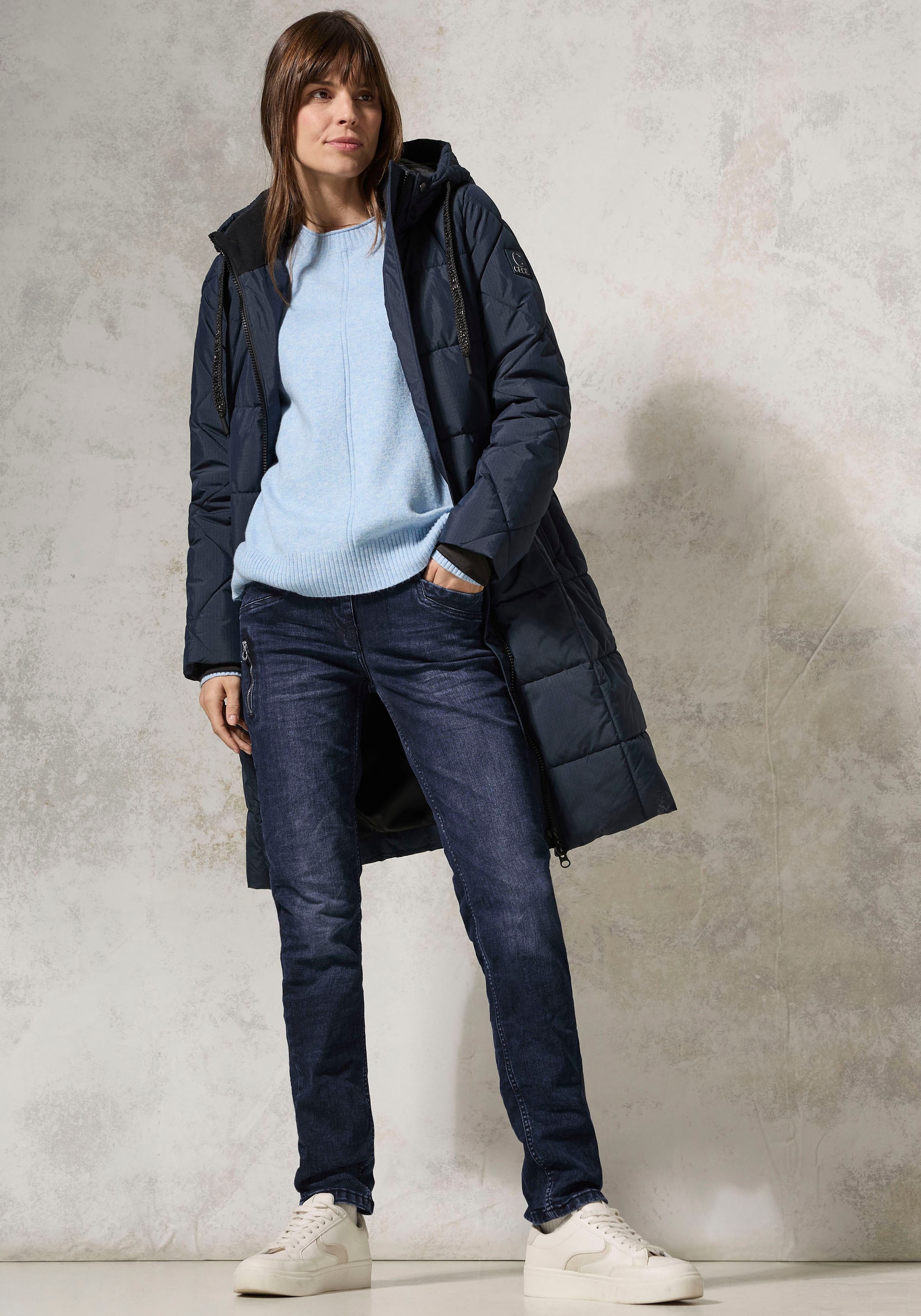 Cecil Slim-fit-Jeans »Style Toronto«, mit Reißverschlussdetail