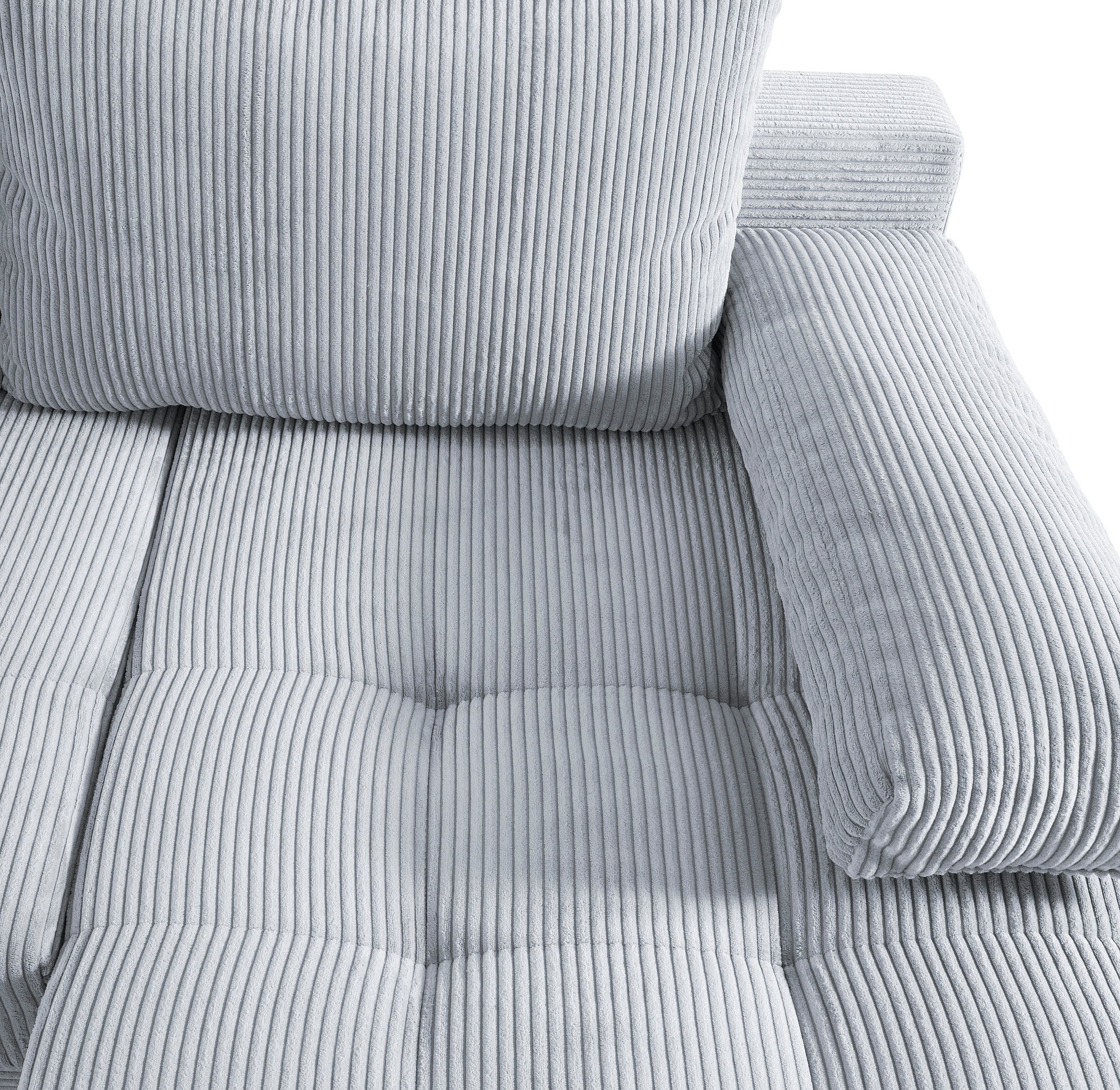 COLLECTION AB Wohnlandschaft »Josy, U-Form, Schlafsofa mit Bettkasten«, (Cord-/Mix), flexible Recamiere, Breite: 269cm, inklusive Rückenkissen, Cord