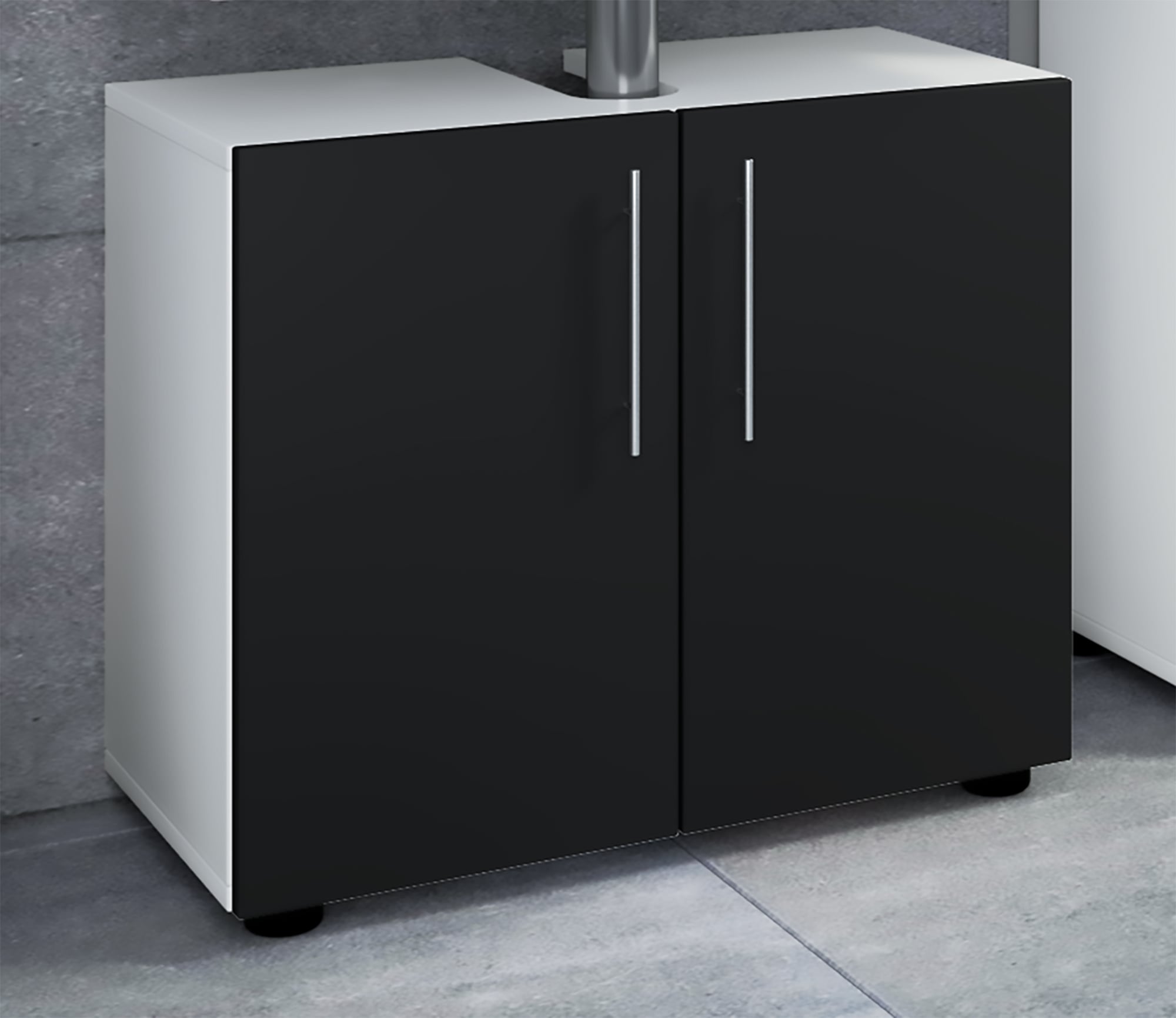 VCM Waschbeckenschrank »Holz Badmöbel Badunterschrank Flandu ll Drehtüren« 1 Stk. tlg.