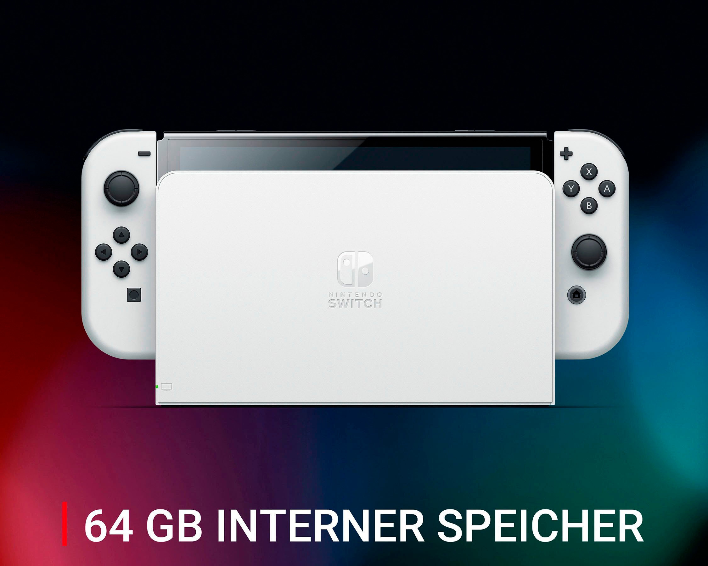 Nintendo Switch Konsolen-Set »OLED + Gratis Big Brain Academy + Everybody 1-2-Switch!«