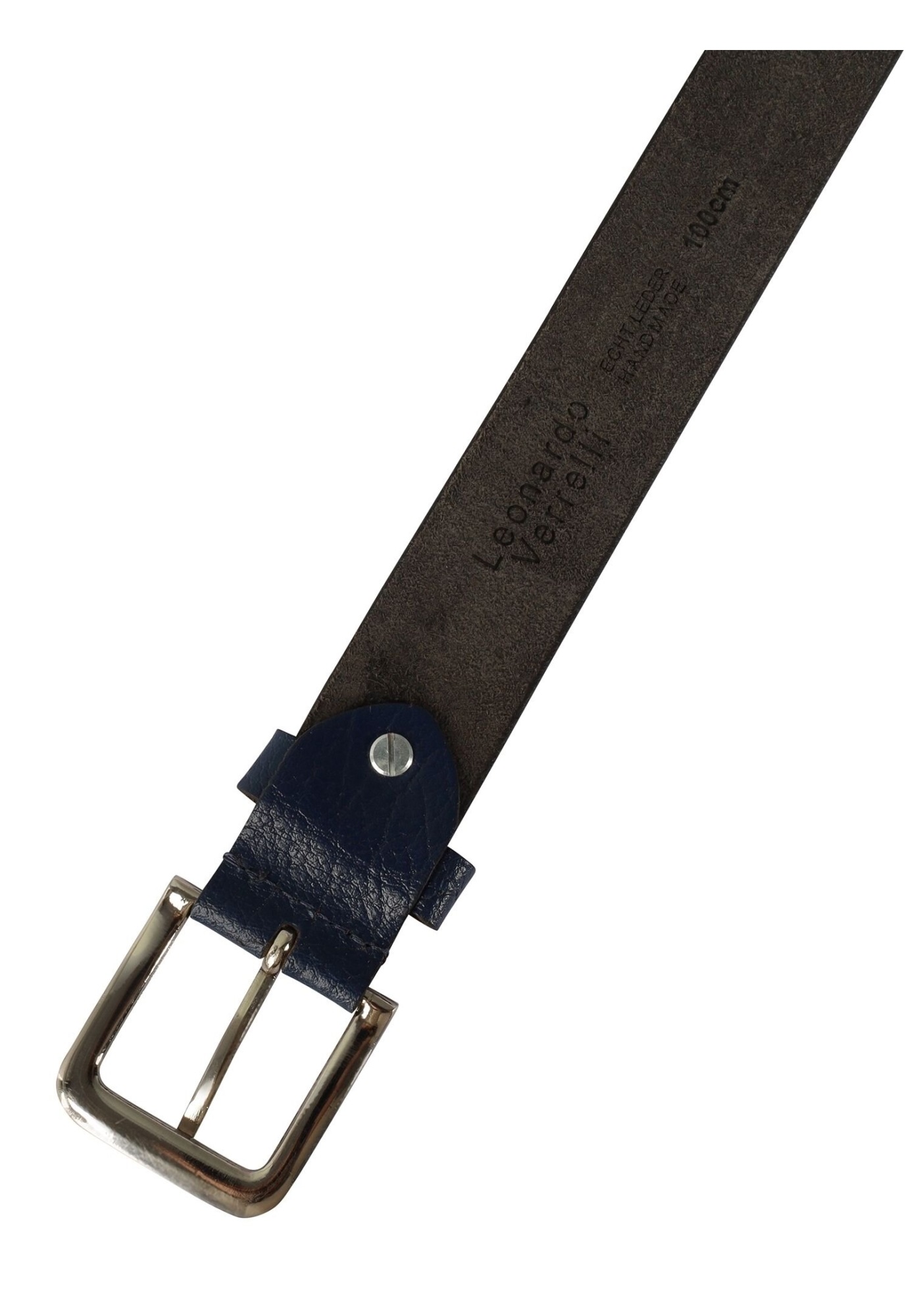 Leonardo Verrelli Ledergürtel »Echt Leder, dkl. blau, 2. Wahl , 90 cm - 140 cm (Bundweite)«